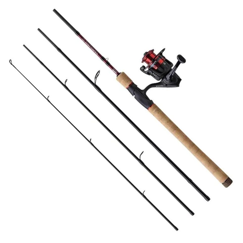 Abu Garcia Diplomat V2 - Combo de Viaje, caña y Carrete Viajes, Spinning, Pesca con señuelo, se suministra con Estuche rígido de Viaje, Varias Longitudes y Pesos de fundición