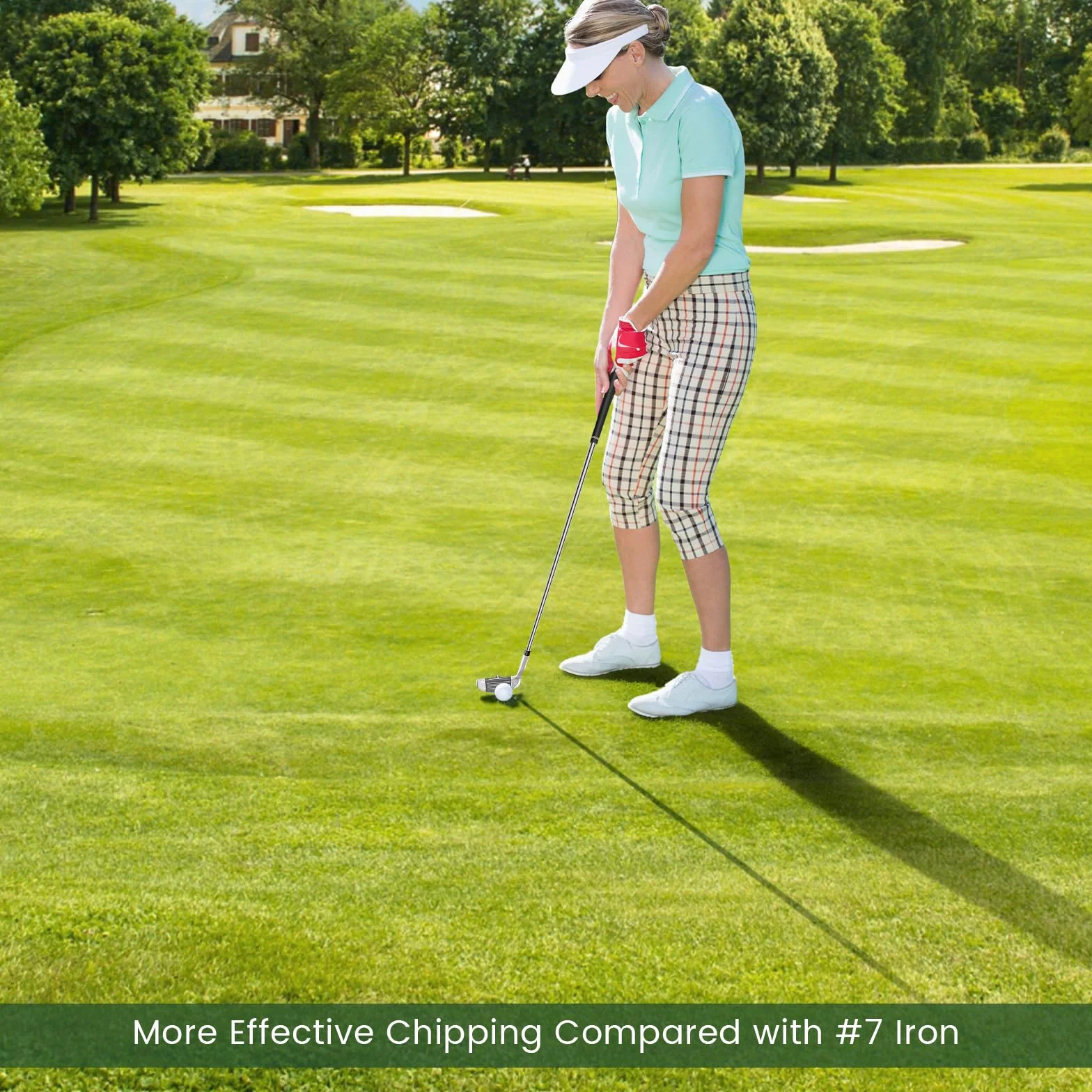 GOPLUS Golf Club Chipper, Cuña de Lanzamiento y Astillado para Diestros de 36 Grados para Hombres y Mujeres, Palo de Golf Corta Golpes de su Juego Corto, 89 cm
