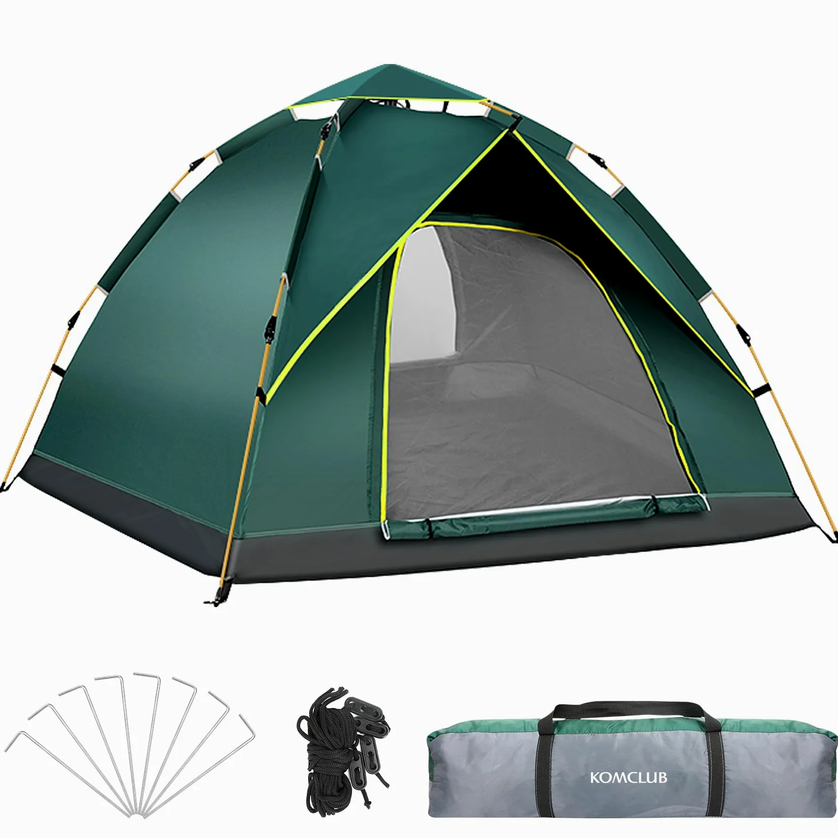 Tienda de campaña automática 2-3 personas impermeable resistente al viento protección UV playa camping