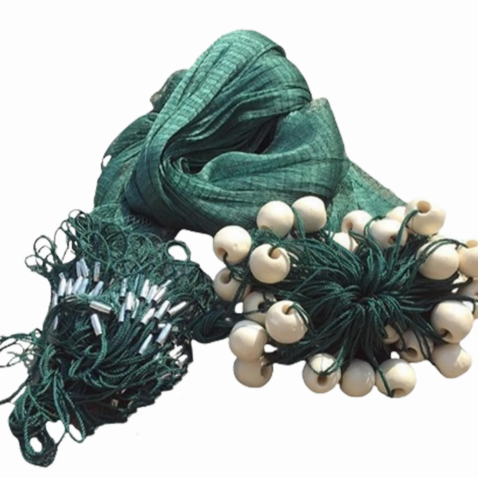 Red de pesca de arrastre, hecha a mano de material termoplástico para pesca, altura de 2 m, longitud de 5 m a 50 m, plántulas de peces limpios