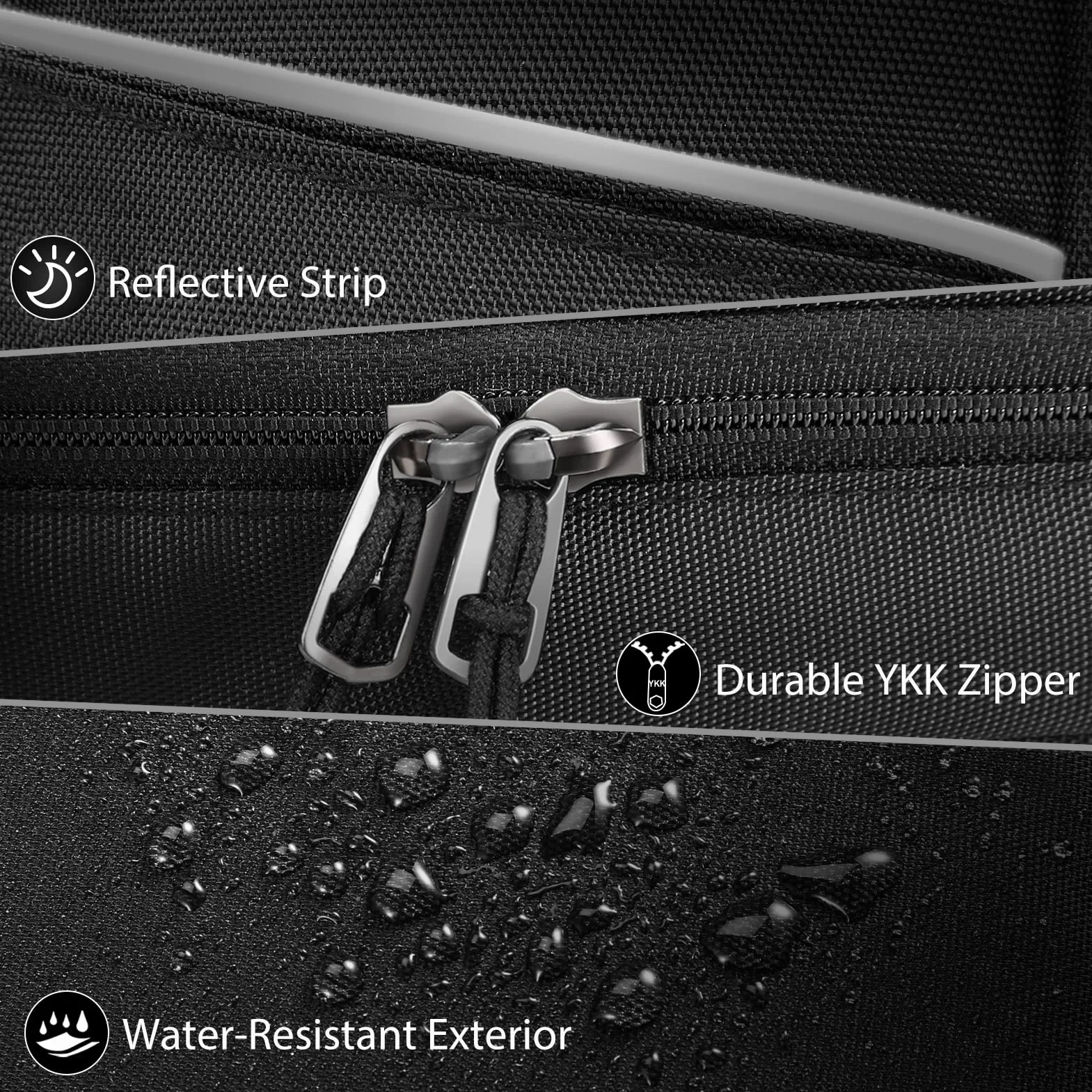 MEDMAX Enfriador Bolsa de Insulina 4 Paquetes de Hielo, Organizador de Medicamentos Aislado Estuche, Negro