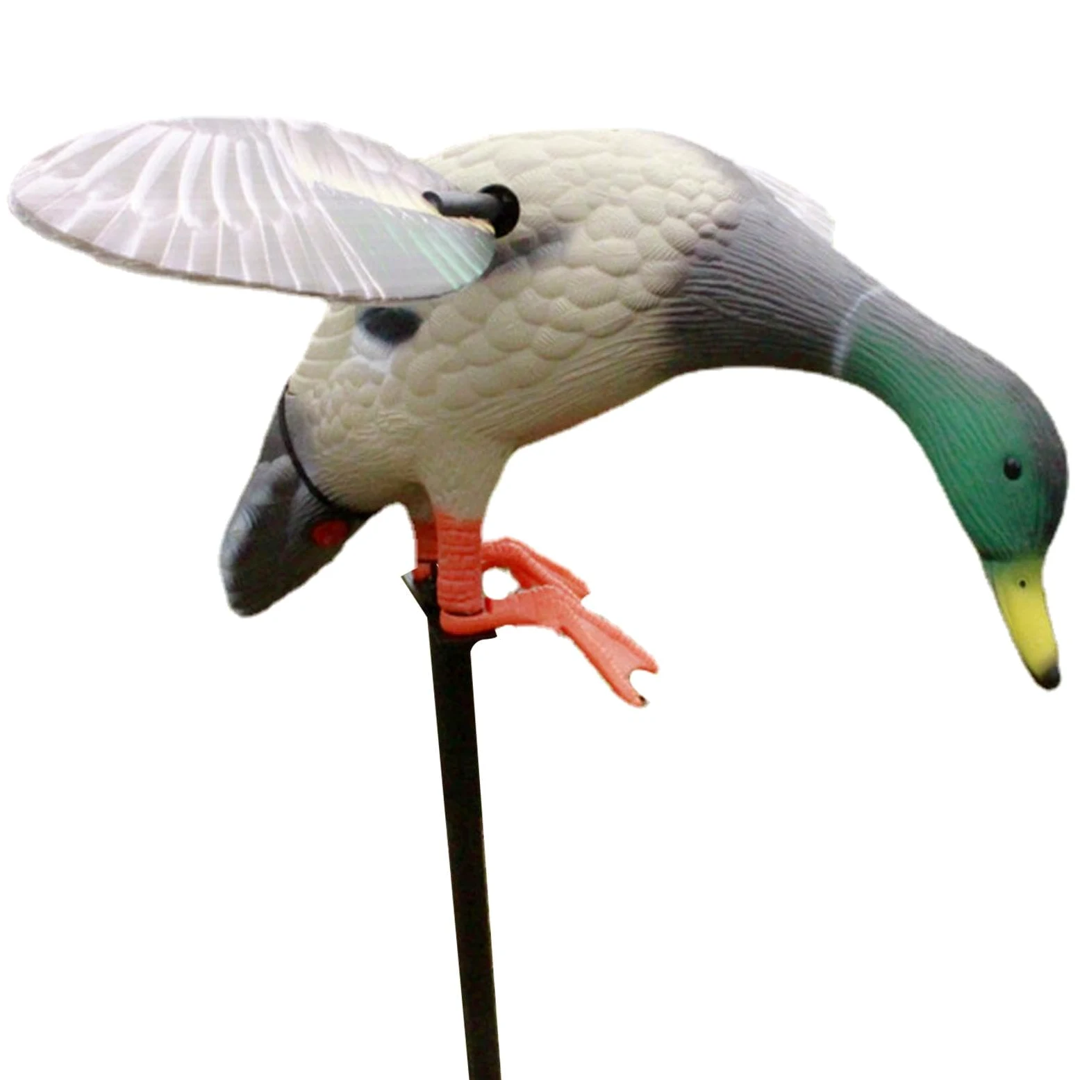 Motion Duck Decoys - Spinnings Wing Flexible, dispositivo de control | remoto, equipo alimentado por pilas, juego de señuelos eléctricos de caza, para caza al aire libre de aves acuáticas en