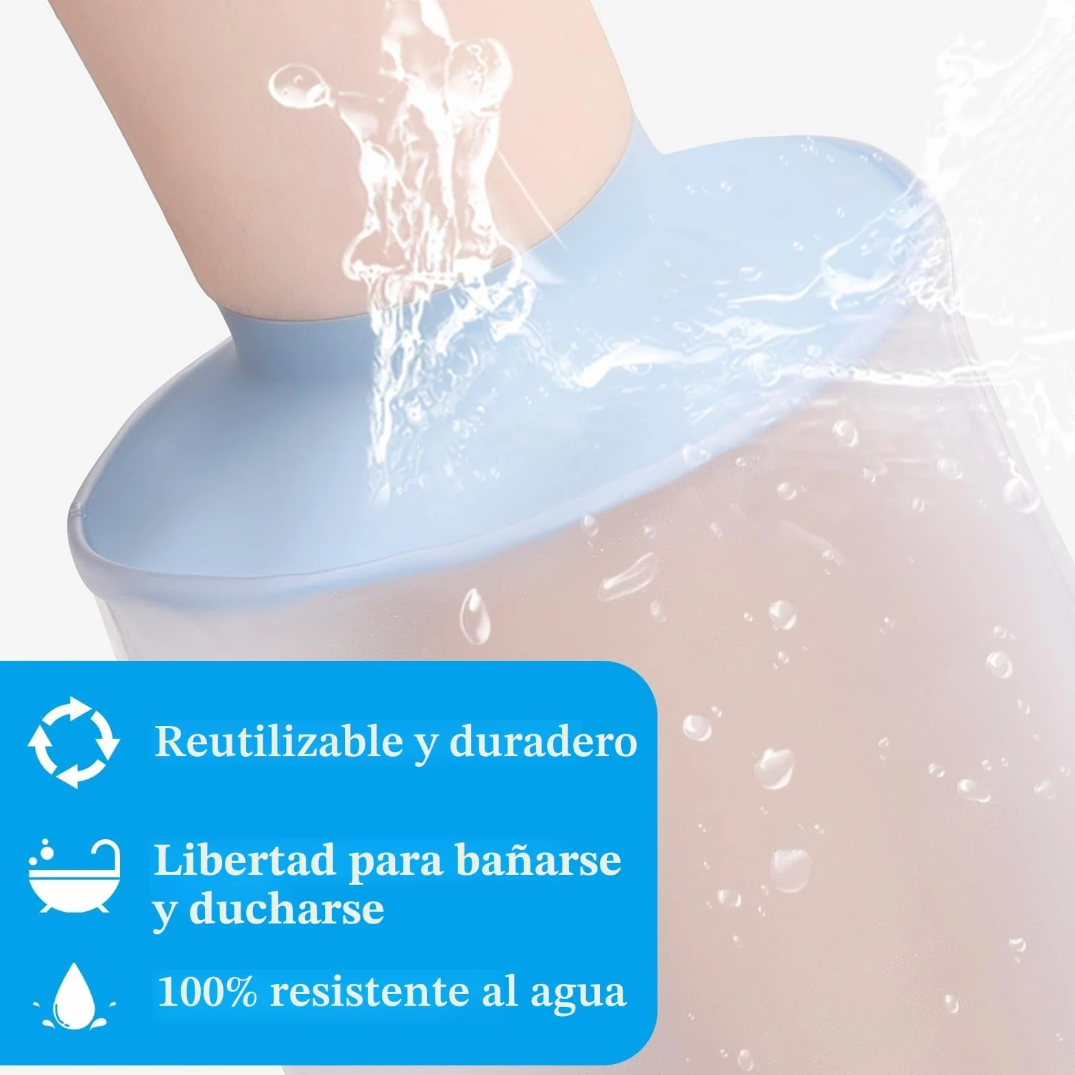 Fasola Protector Escayola Brazo Ducha Adulto Reutilizable Funda Mantenga Secos Yeso Vendaje