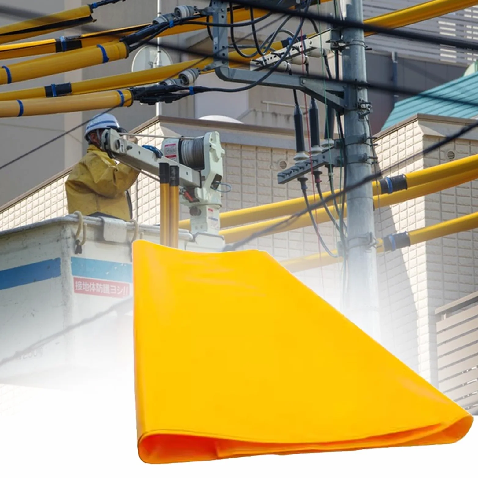 Manta aislante de alto voltaje, manta de resina EVA de 1,5 mm de grosor (0,4 KV 40 x 50 cm)