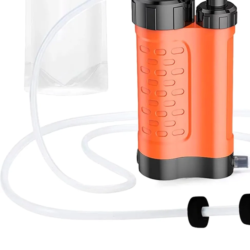 Filtro de Agua Personal de Emergencia para Exteriores, de Filtrado de 4 Etapas, Purificador de Agua Portátil, Filtro de Agua de Supervivencia para Emergencias.