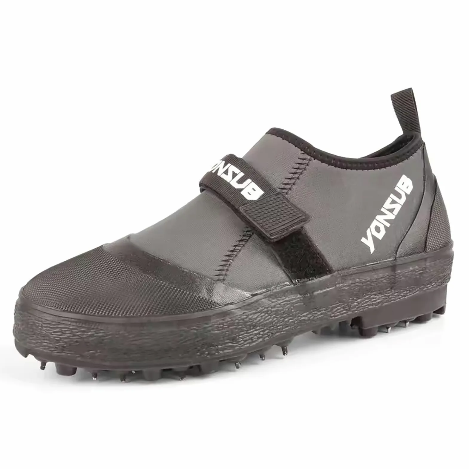 Botas de pesca antideslizantes de neopreno, zapatos de vadeo ligeros con suela tachonada de acero y protección de los dedos para pesca en roca, senderismo y deportes al aire libre