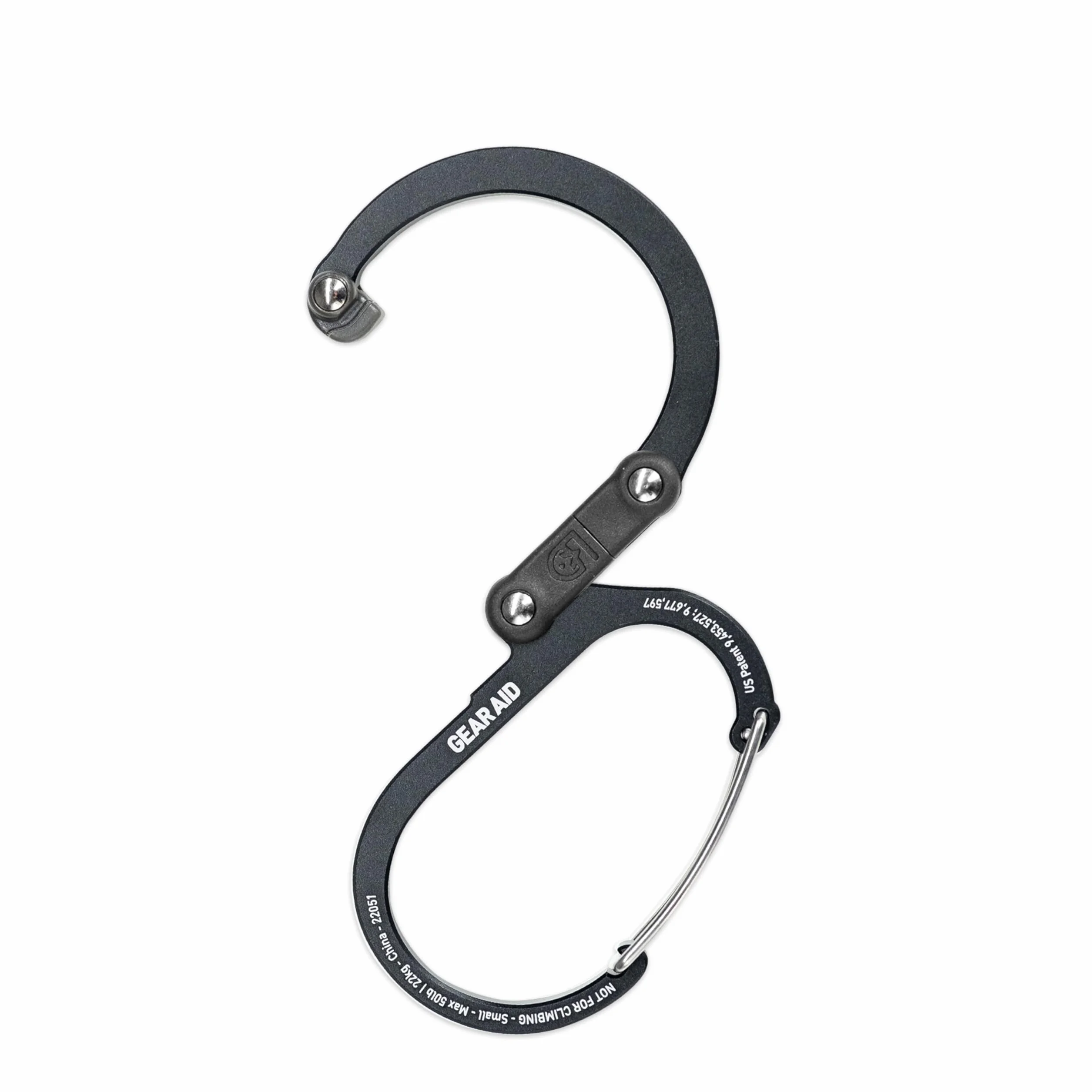 GEAR AID HEROCLIP Clip y Gancho de Mosquetón (Pequeño) para Bolso, Cochecito y Mochila
