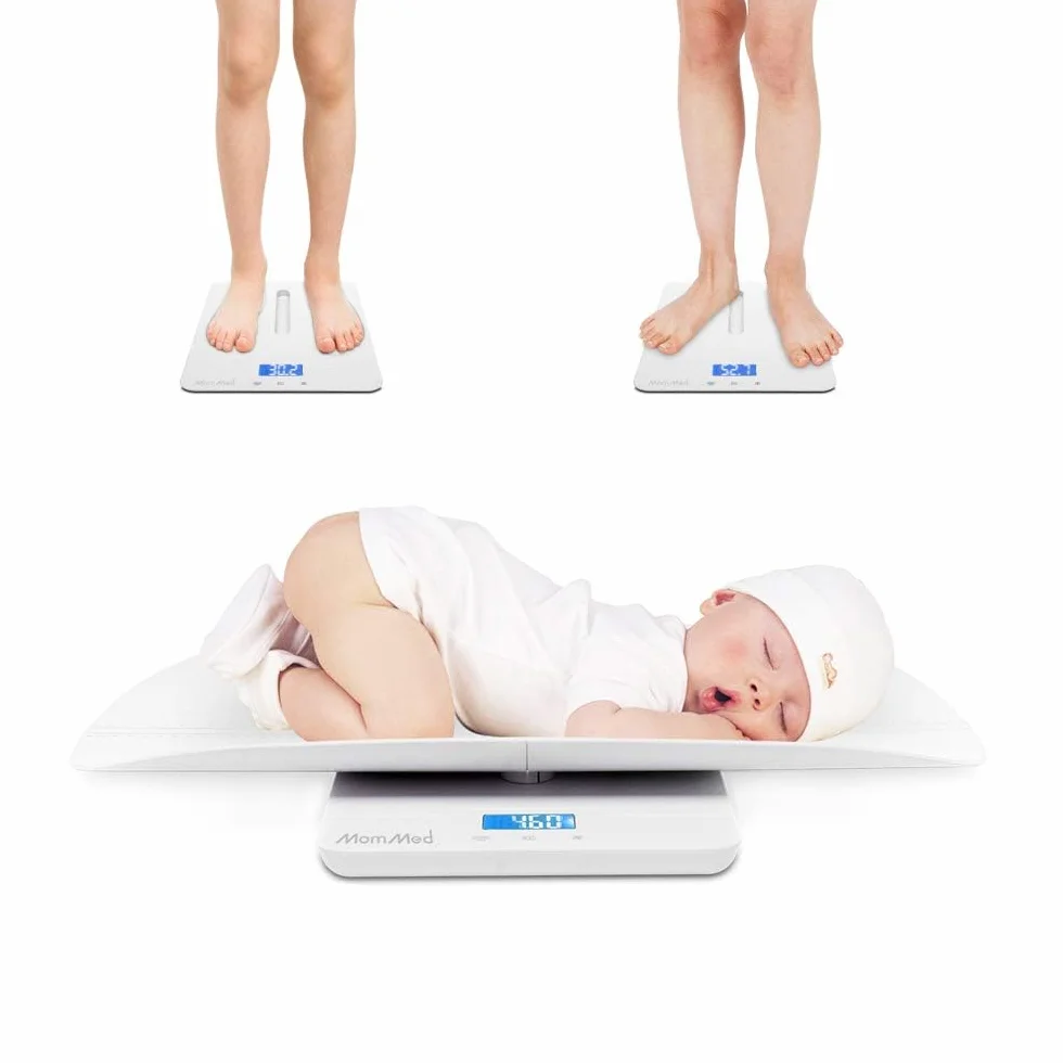 Báscula digital para bebés 50g-100kg con función de sujeción