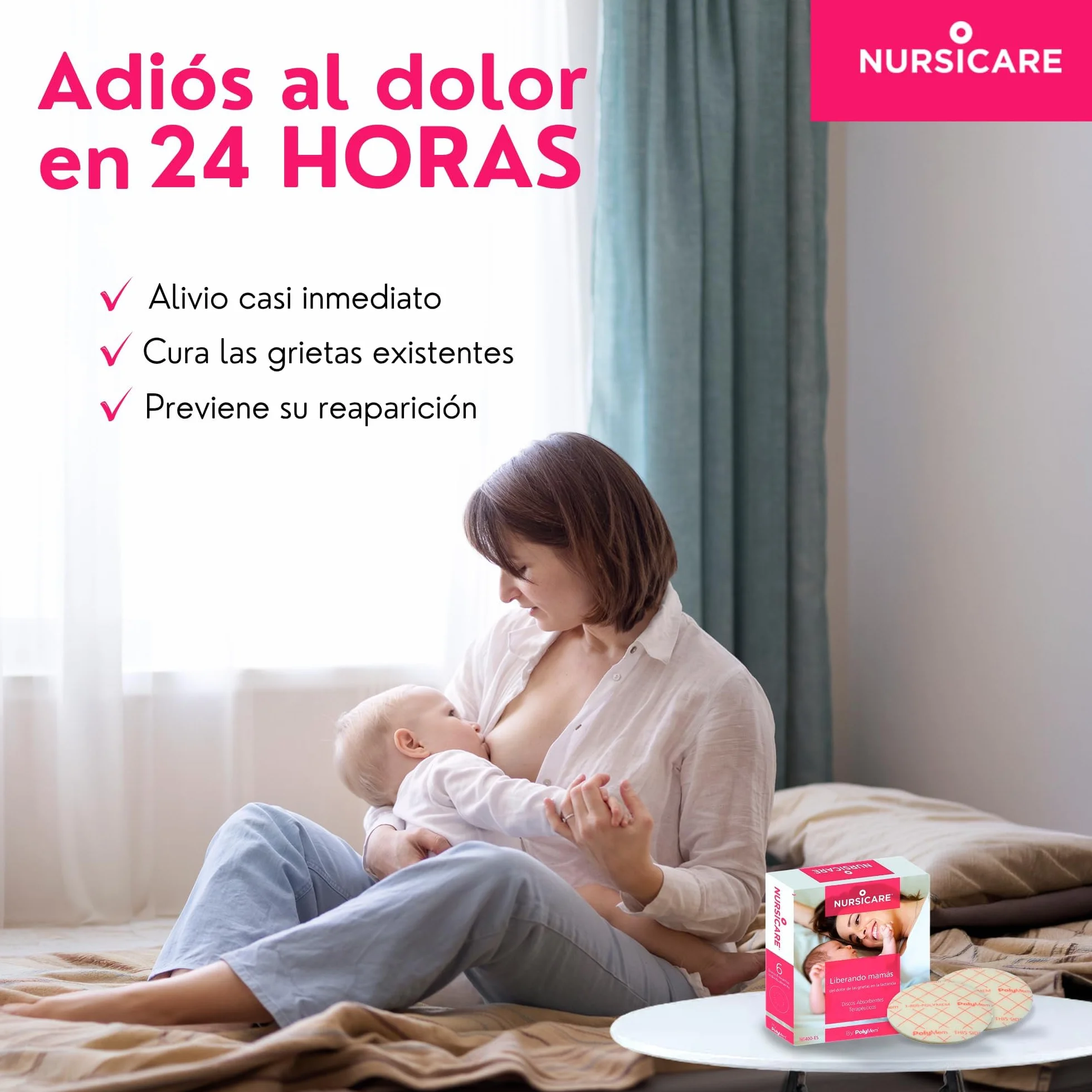 Nursicare Parches para Reducir Dolor en los Pezones Durante la Lactancia 6 Unid.