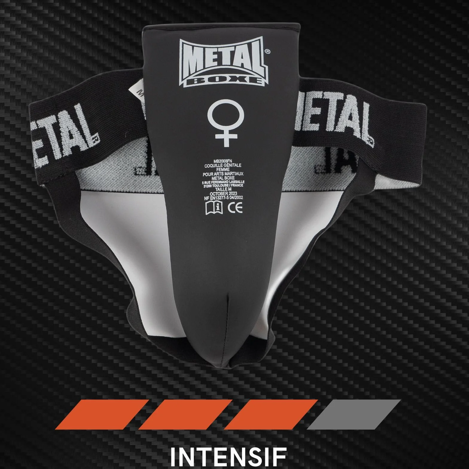 Metal Boxe Concha Mujer semiprofesional Negra
