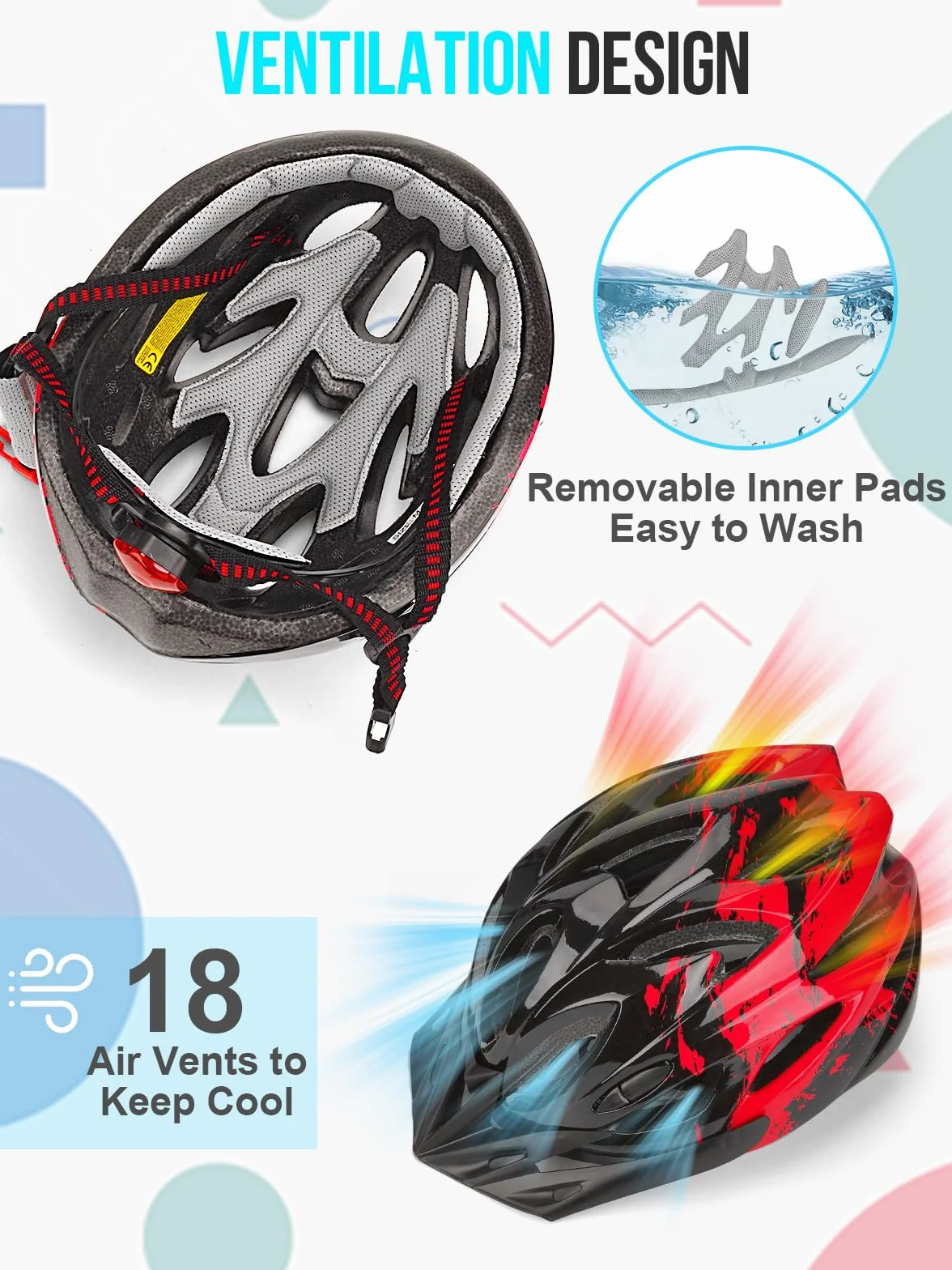 Casco de bicicleta para niños, casco RaMokey para niños y niñas