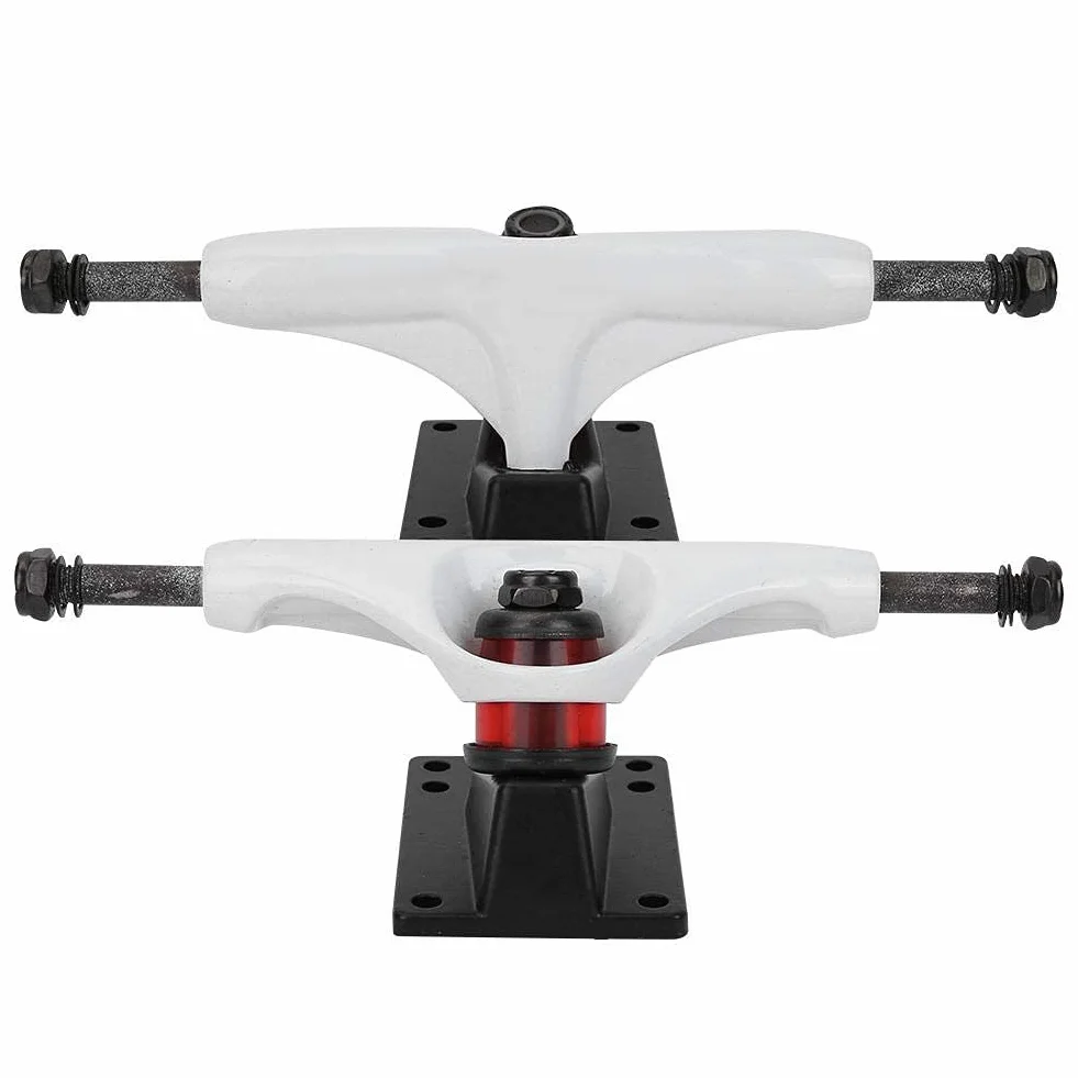 Alomejor Camión de Monopatín con 2 Rodamientos ABEC-7, Tablero Largo de 4-8 Pulgadas para Patineta de Montaña, Camiones Independientes de Aluminio 7-Pulgadas con Base Angular 50° p