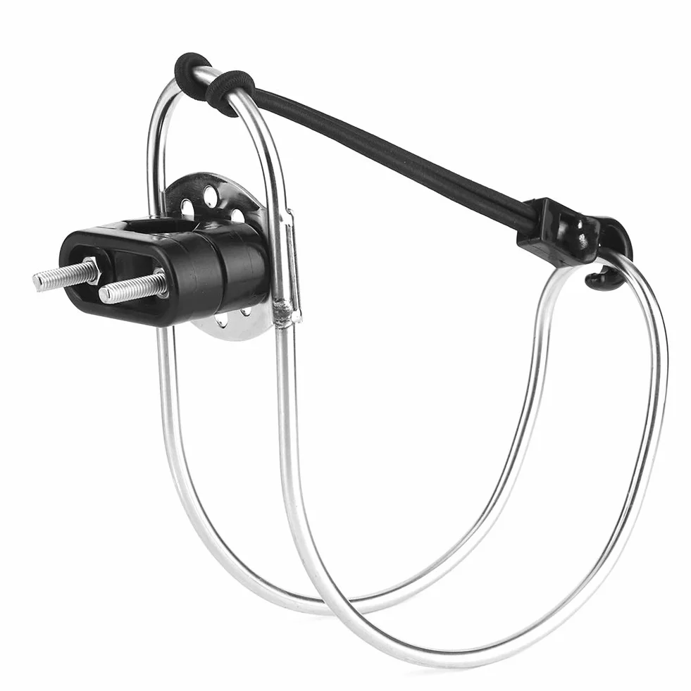 Aramox - Soporte de aro salvavidas para barco, soporte de anillo de salvavidas de acero inoxidable de 5.3 pulgadas, soporte de herradura, 135 x 160 mm