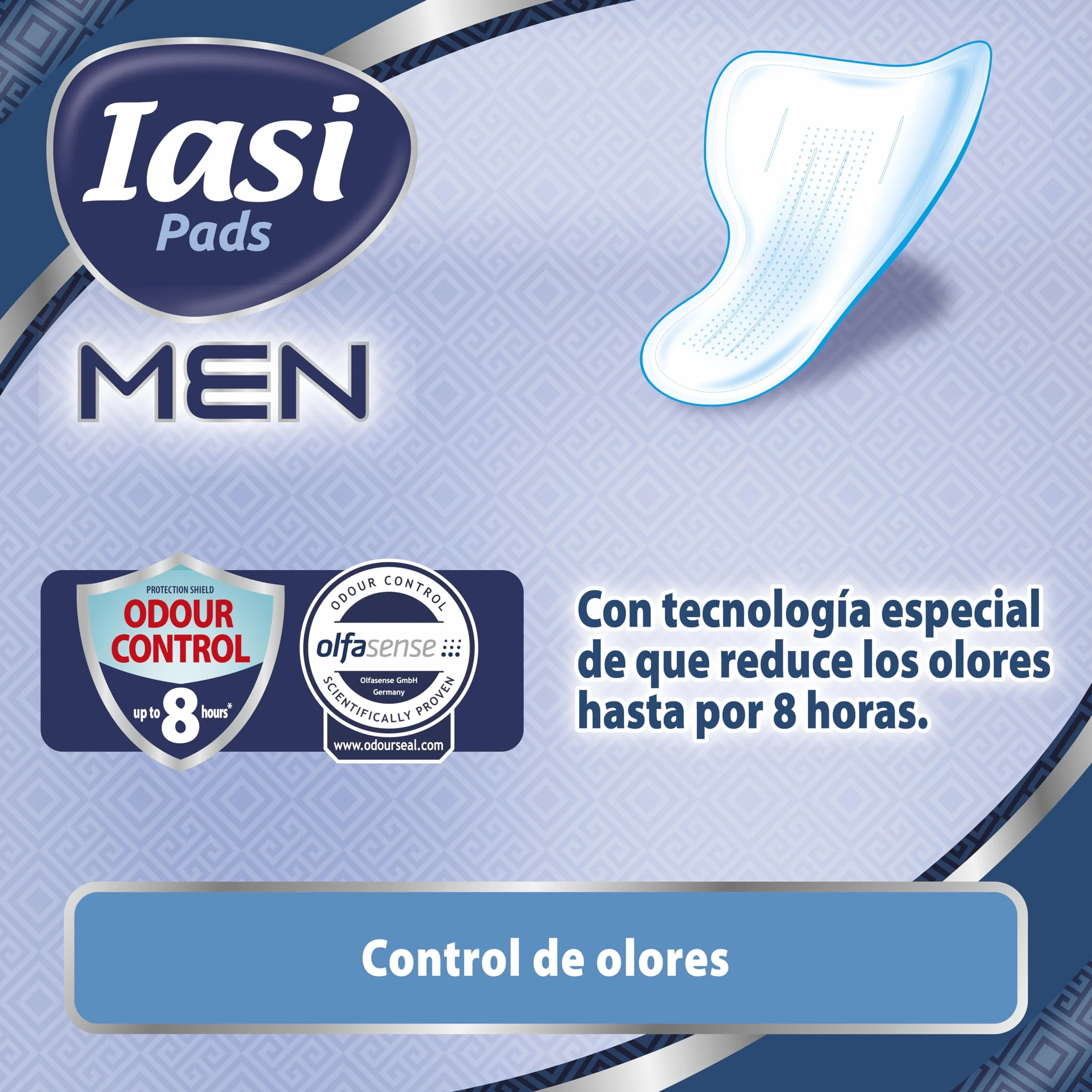 Escudos Absorbentes para pérdidas urinarias masculinas leves, IASI MEN Medium Level 2, 120 unidades