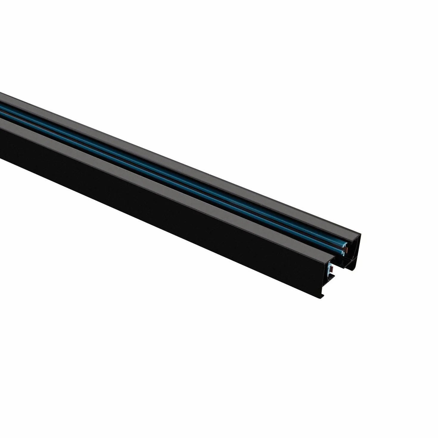 LEDKIA LIGHTING Carril Monofásico Aluminio 2 Metros Negro