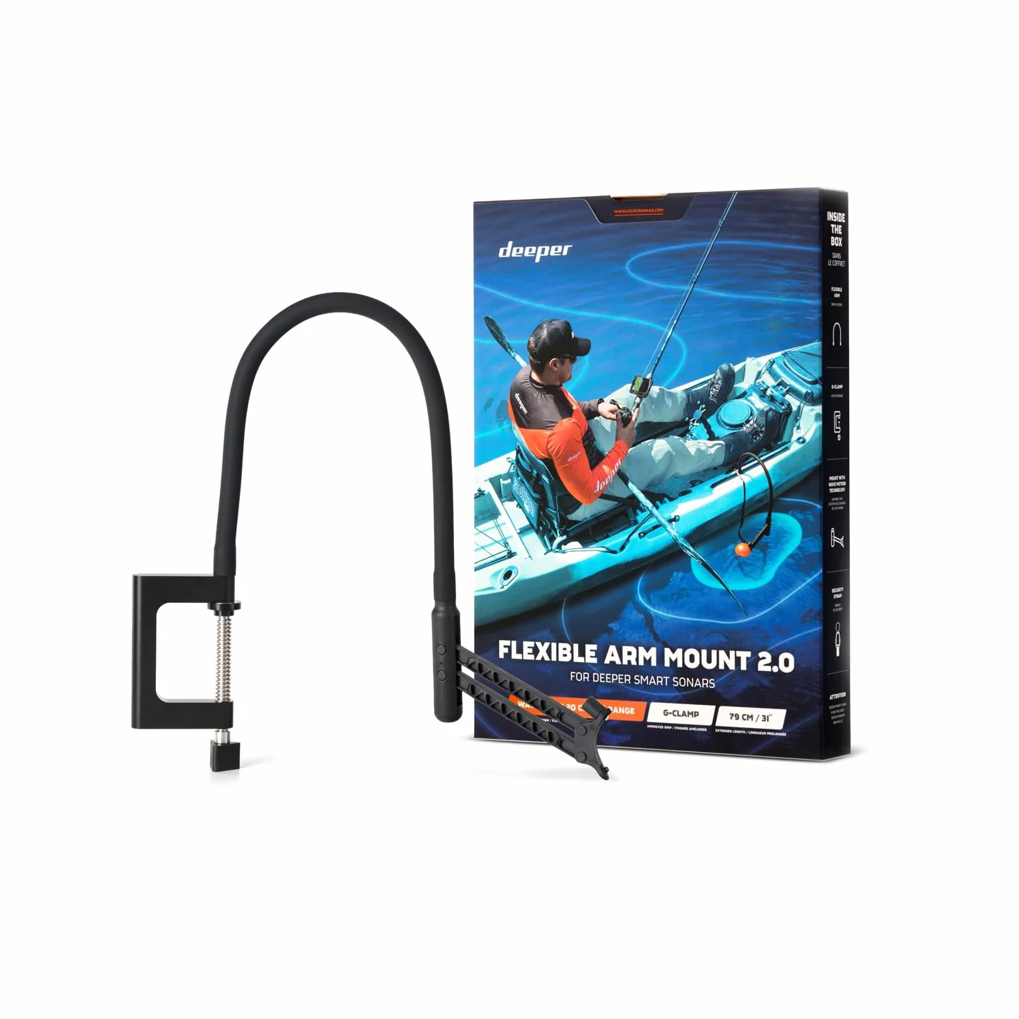 Deeper Flexible Arm 2.0 Brazo de montaje flexible para barco de pesca