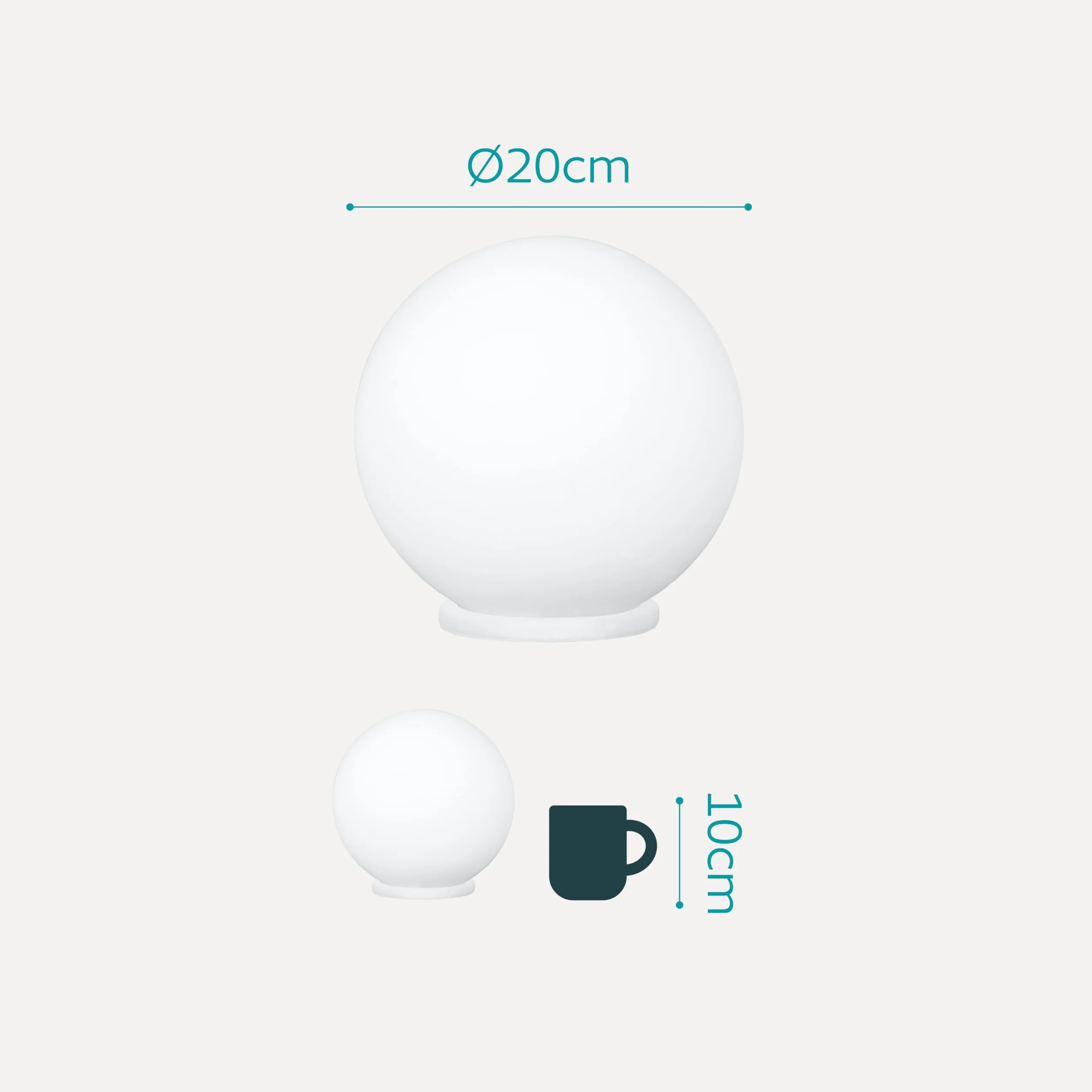 Eglo Rondo lámpara de mesa cristal opalino blanco mate E27 con interruptor