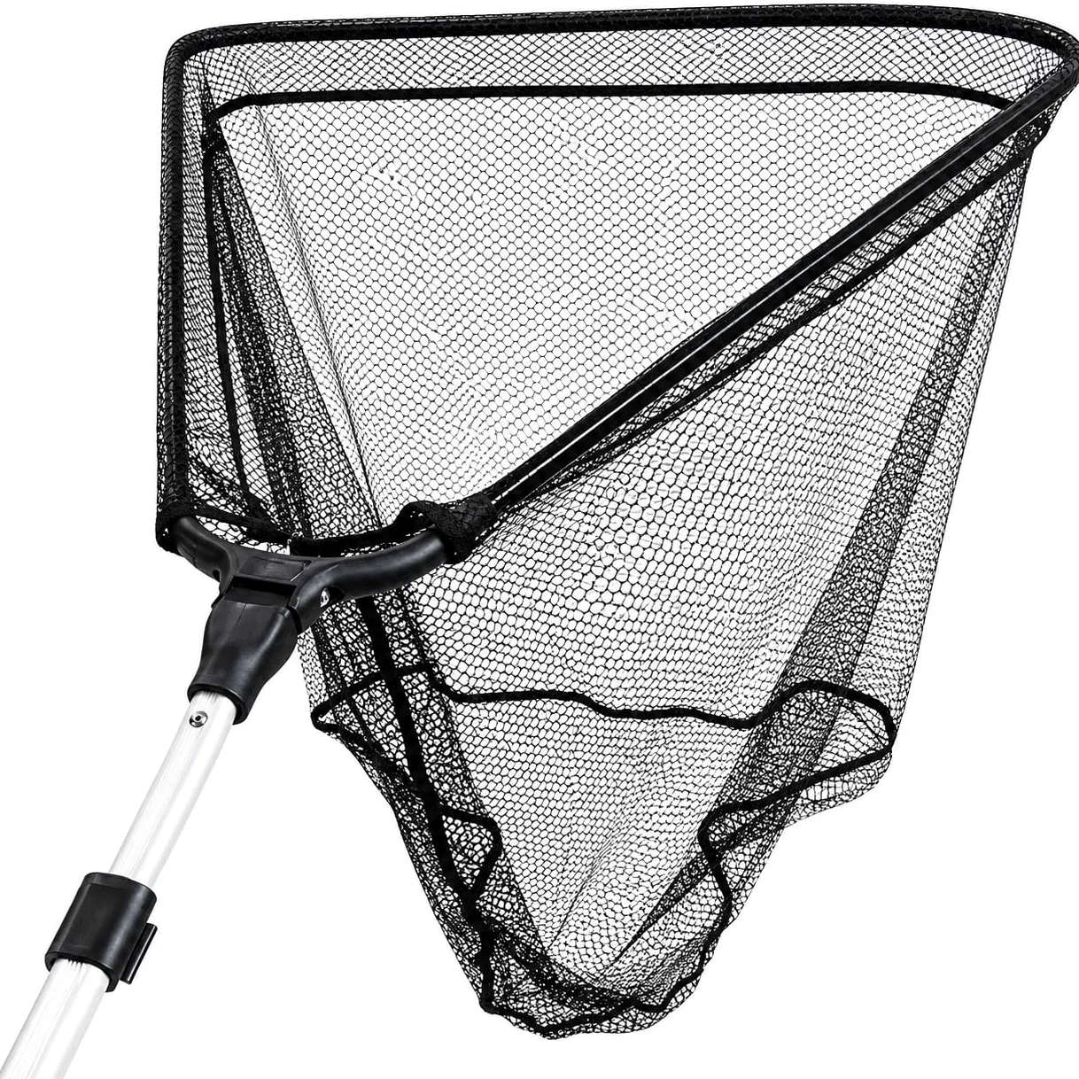 X2 Sacadera Telescópica Engomada - 60x60x250cm - Sacadera Extensible hasta 250cm - Red Plegable - Sacadera para Viajes de Pesca