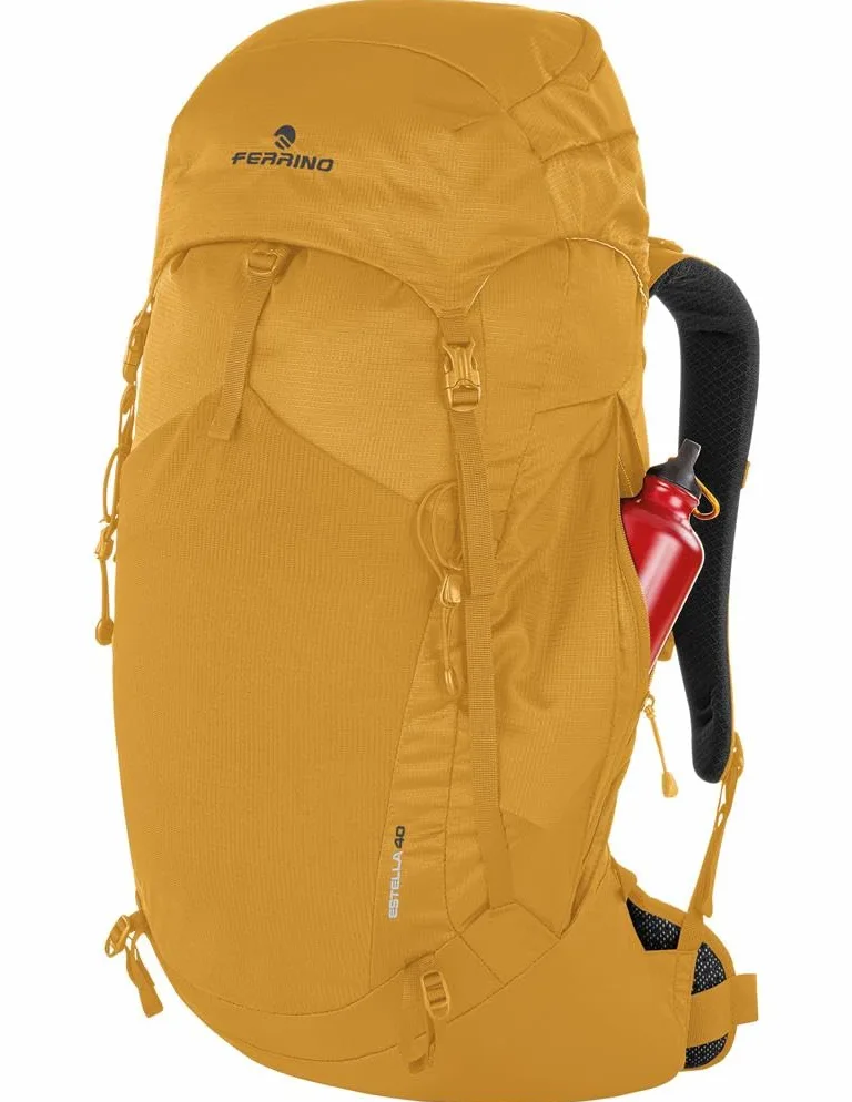 Ferrino Estella 40 75756QGG color amarillo mochila 40L ligera, cómoda, ergonómica y espaciosa ideal para senderismo, senderismo y viajes. 40, amarillo, 40