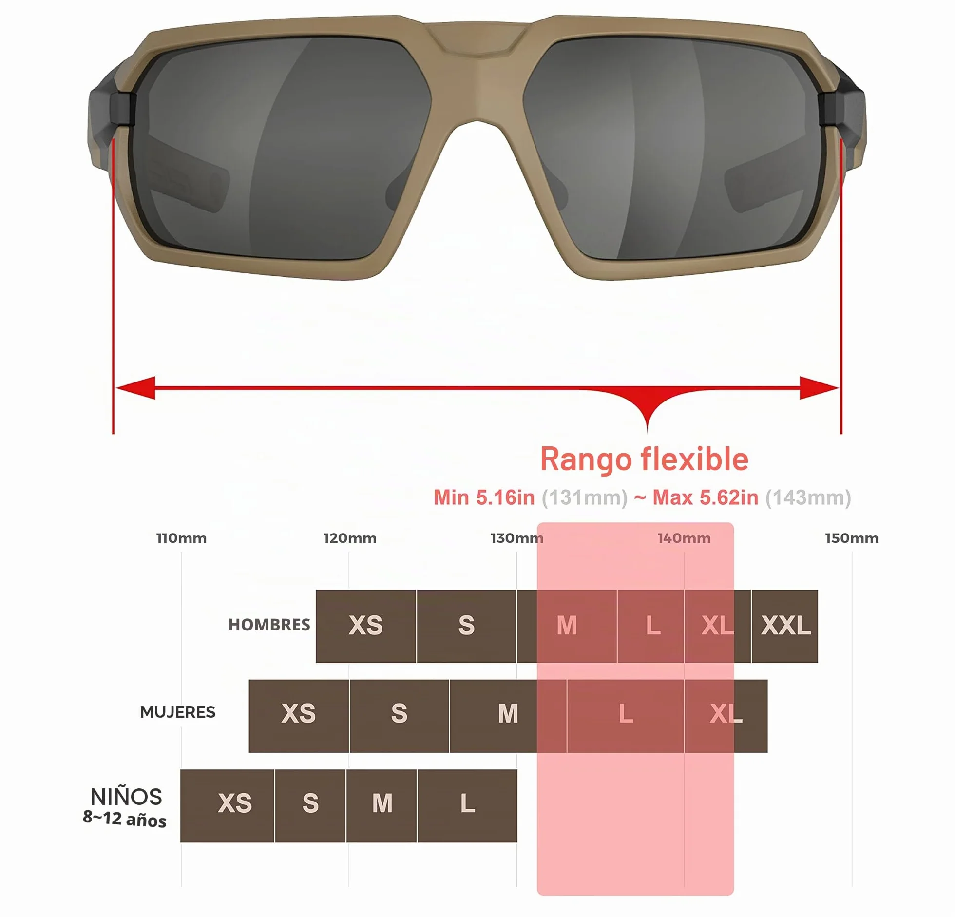 HTS HUNTERSKY Q37 Gafas de sol tácticas de caza polarizadas antivaho, de grado militar, protección contra impactos balísticos, para golf, motocicleta, equitación, correr, conducción, área de pistola