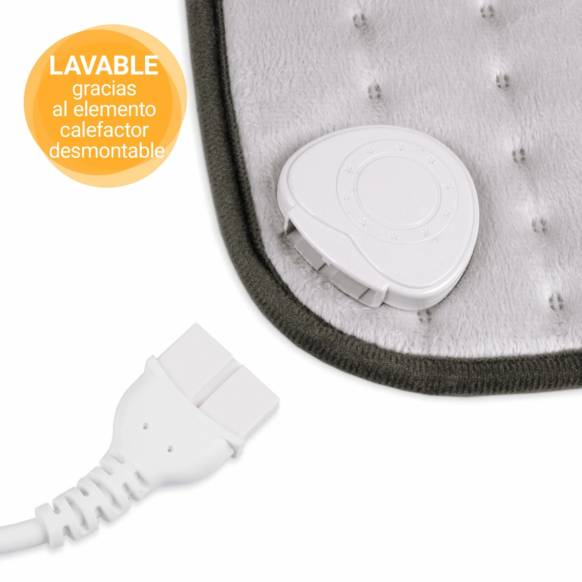 medisana HP 650 almohadilla térmica, manta electrica para espalda, zona lumbar y cuello, 4 niveles de temperatura y protección contra sobrecalentamiento, esterilla eléctrica con apagado automático