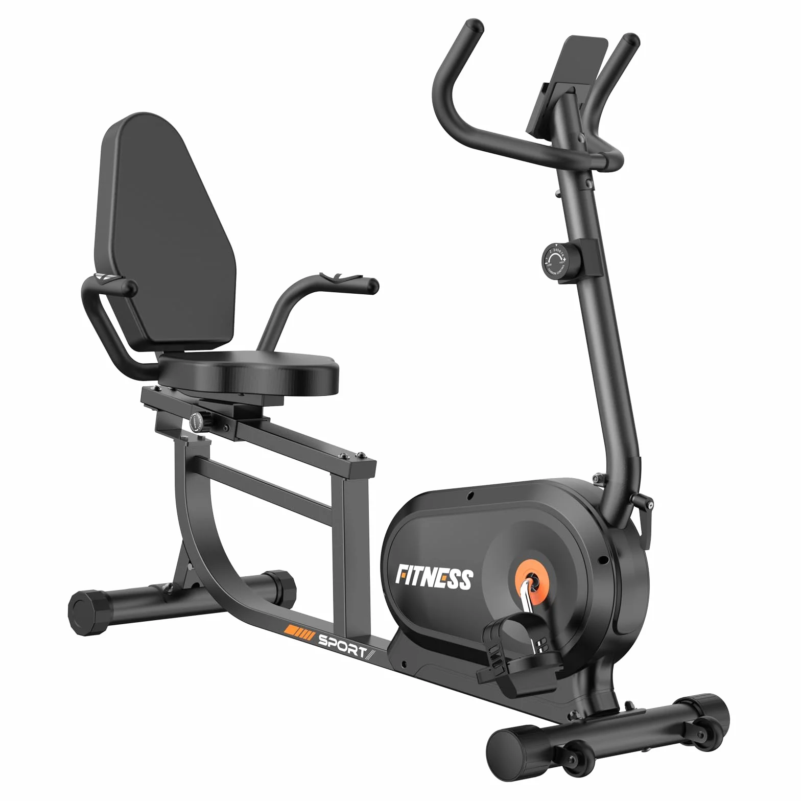 Dskeuzeew Bicicleta Estática con Respaldo para casa con 16 resistencia ajustables pantalla LCD y Bicicletas Estaticas Rehabilitacion indoor,Bici estatica profesional Recuperación Bicicleta Max180 kg