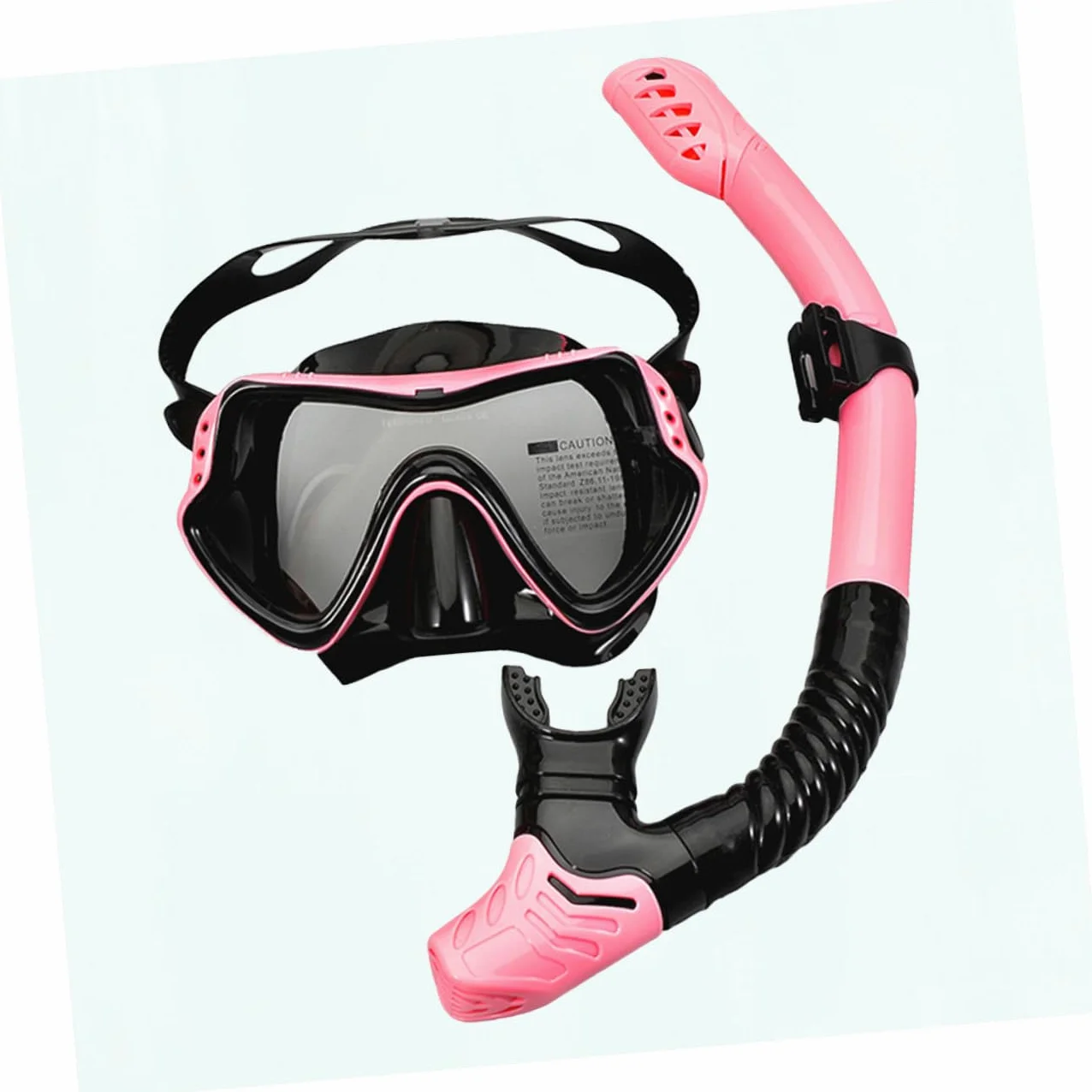 Gafas de Natación y Esnórquel con Tubo Diseño Unificado de Ventana para Visión Amplia Correa Elástica Silicona sin Sabor Protección Segura para Adultos y Actividades Acuáticas
