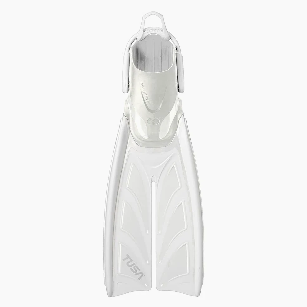 TUSA SF-0111 Hyflex Zoom - Aletas de buceo, talla XS, color blanco y blanco