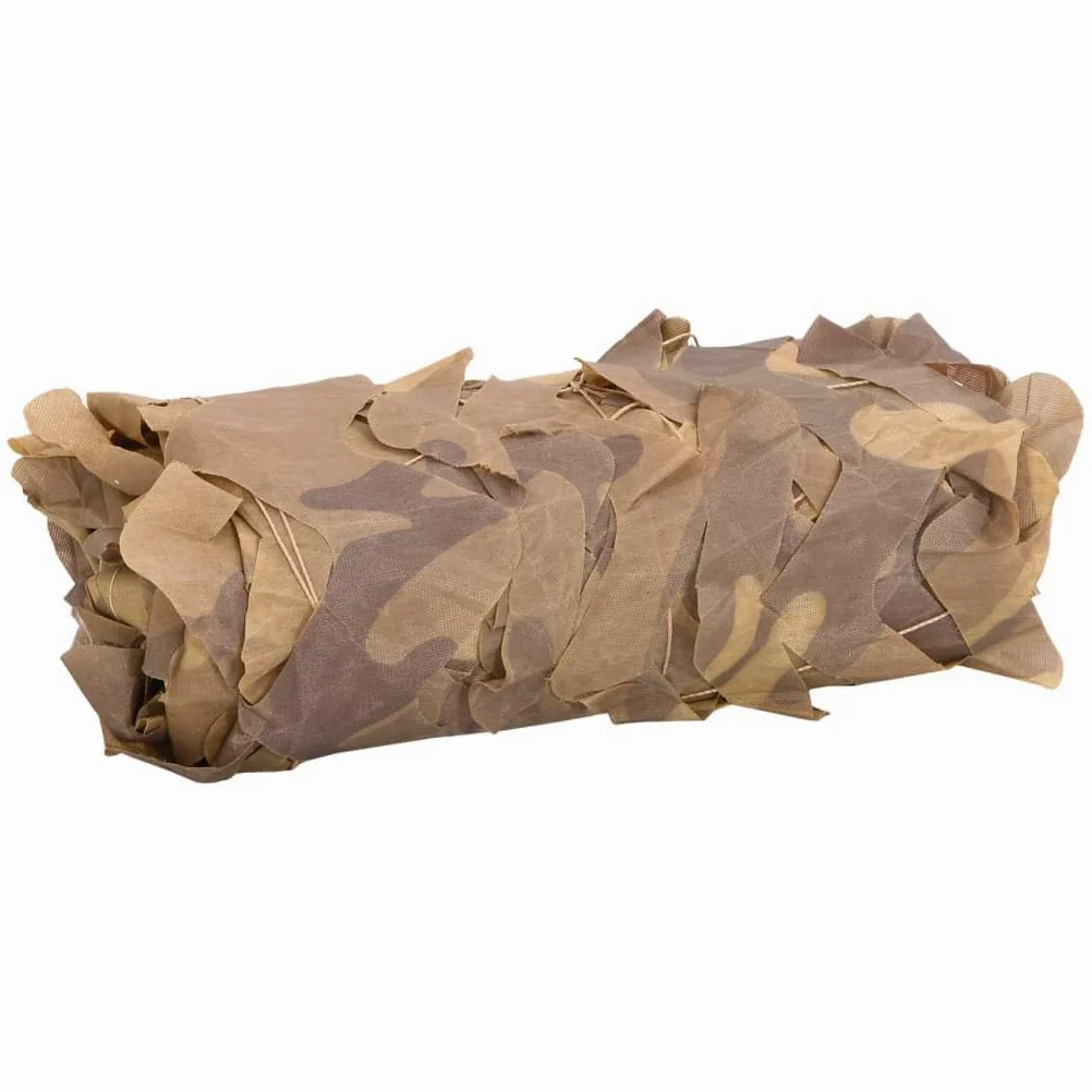 Red de camuflaje color arena 708 x 423 cm con bolsa de almacenamiento de tela Oxford, resistente a los rayos UV, ligera y compacta para caza, camping, paintball, observación de aves y privacidad