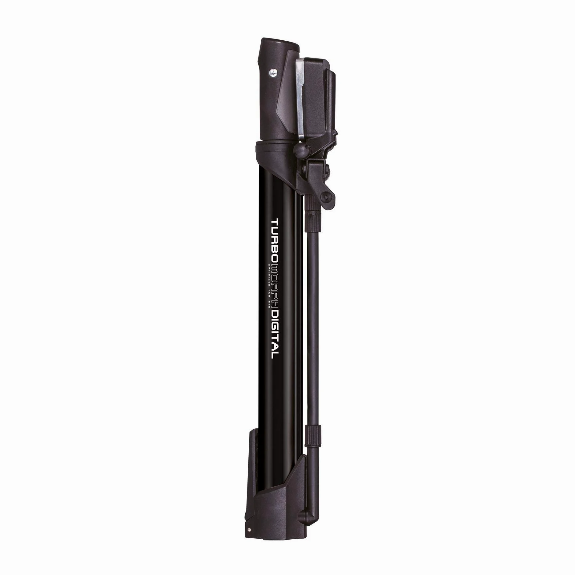 Topeak Turbo Morph Digital Fahrrad Luft Pumpe Kompakt Manometer 11 Bar Presta Schrader Dunlop, 15700134