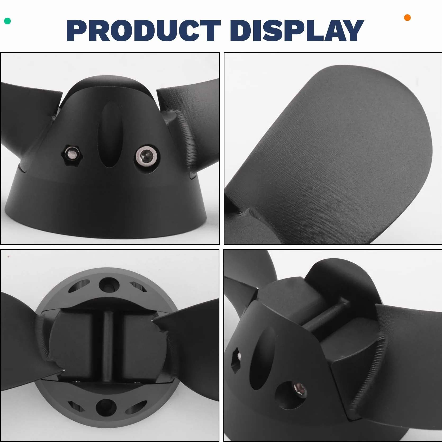 Hélice Plegable de 2 Palas de 4,8 Pulgadas, Hélices para, Motor Eléctrico, Hélice Fueraborda para, Efoil Surfing