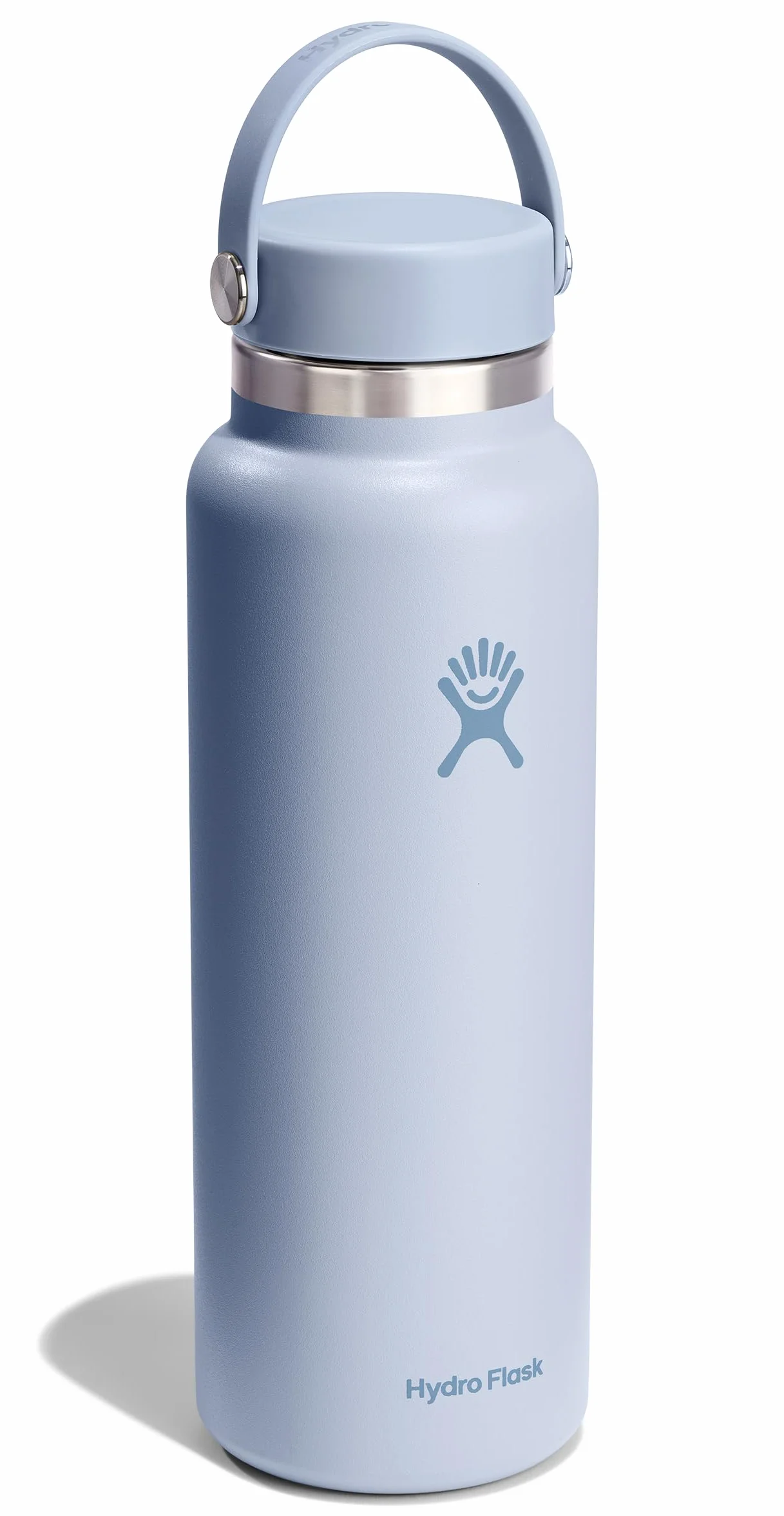 Hydro Flask - Botella de Agua 1180 ml 40 oz - Acero Inoxidable con Aislamiento al Vacío y Tapa a Prueba de Fugas y Revestimiento en Polvo - Wide Mouth - Surf, 1183ml (40oz)