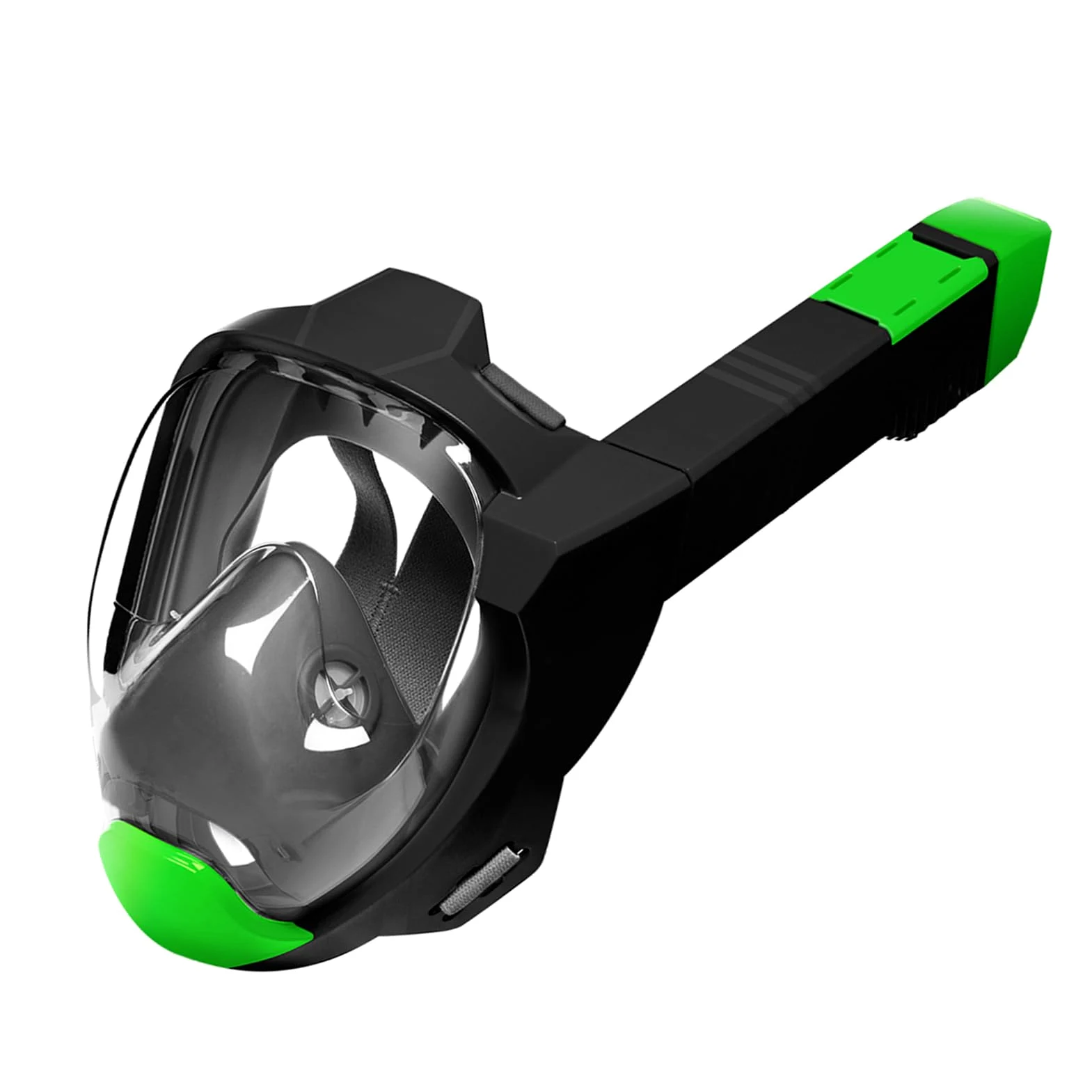 Wakects Máscara de Snorkel de Cara Completa, Estructura de Silicona, Vista Panorámica de 180°, Ideal para Adultos Que Practican Snorkel y Respiran Cómodamente