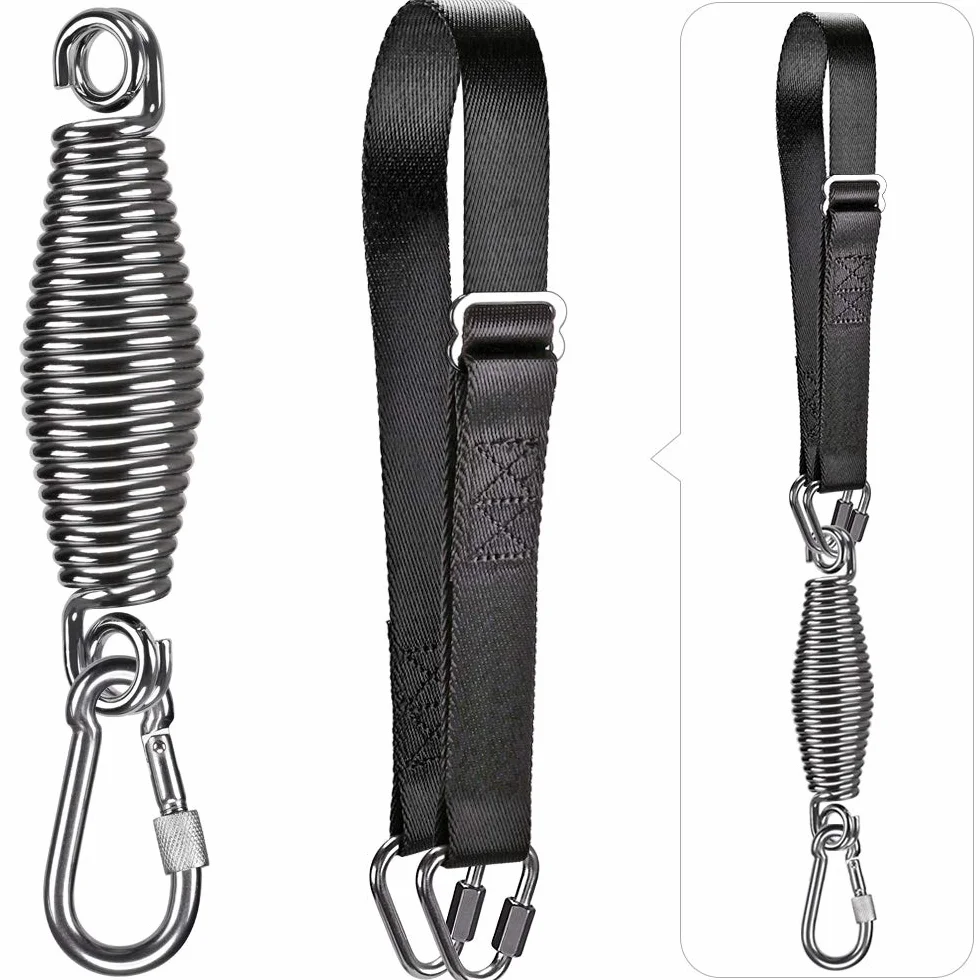 Dolibest Correa para Colgar Saco de Boxeo, Bolsa Pesada de 55 a 100 cm, Cuerda Ajustable para Colgar en casa, Gimnasio, Boxeo, Saco de Arena, Entrenamiento, Fitness, Equipo de Ejercicios