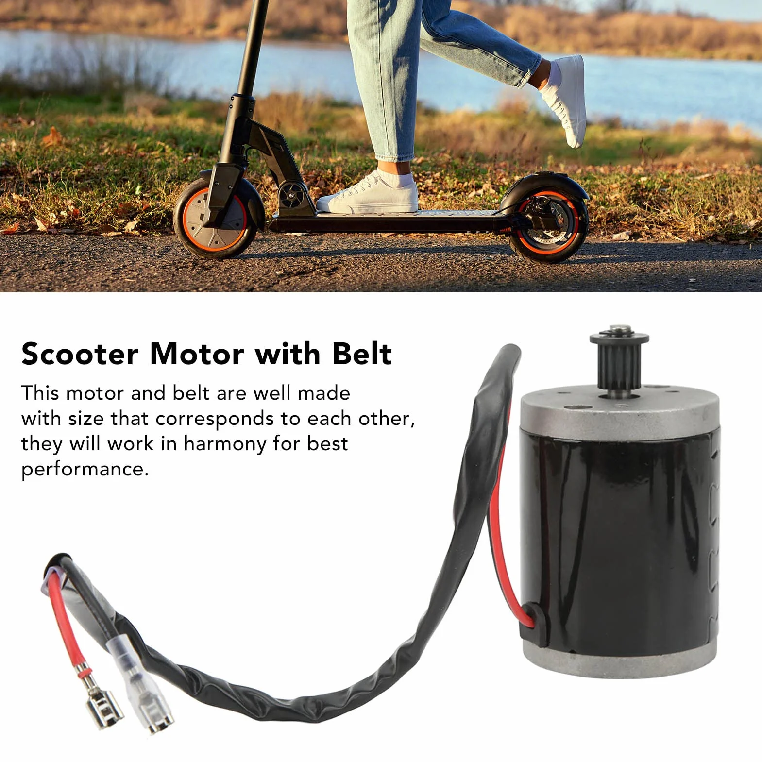Motor Eléctrico 24V 120W Aluminio para Scooter Bicicleta