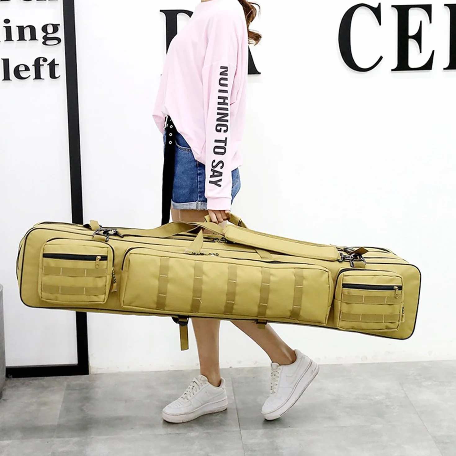 Bolsa de Transporte para Pistola, Bolsas para Rifle para Campo de Tiro, Bolsa Larga para Pistola, Mochila para Rifle táctico, Bolsa para Rifle Deportivo A,120cm