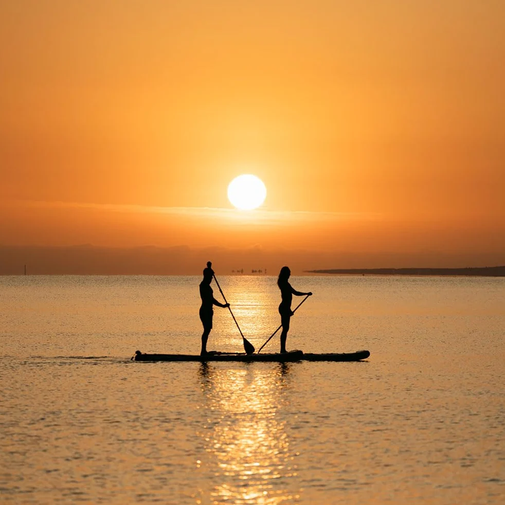 Skiffo Rivage Sunrise 11' – Sup Inflable 2 en 1 Kayak Completo – 335 x 86 x 15 cm – MAX 160 kg – Estable y versátil – Diseño único