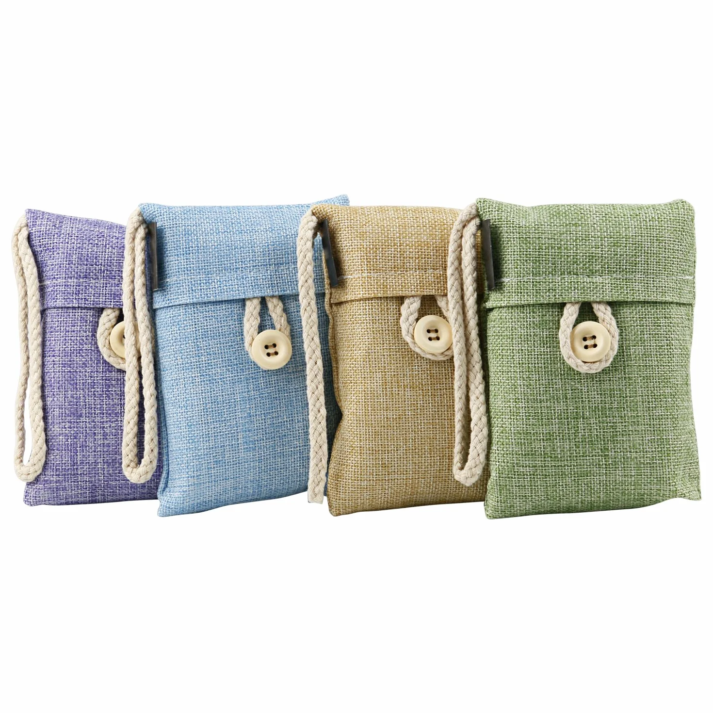 TRIXES Bolsas Purificadoras de Lino Carbón de Bambú para Armario Absorben Olores