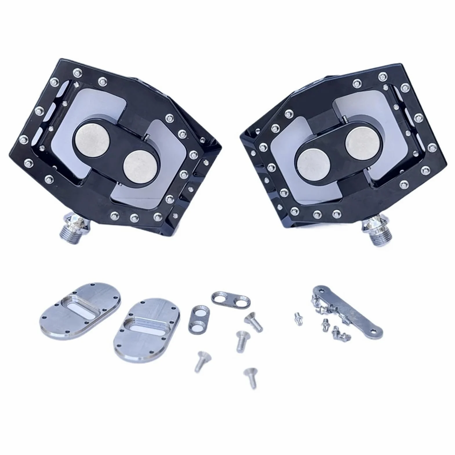 Genérico Pedales de Bicicleta magnéticos N52 MTB de Aluminio mecanizado | N52 magnético; aluminio mecanizado; Ciclismo MTB XC Trail DH