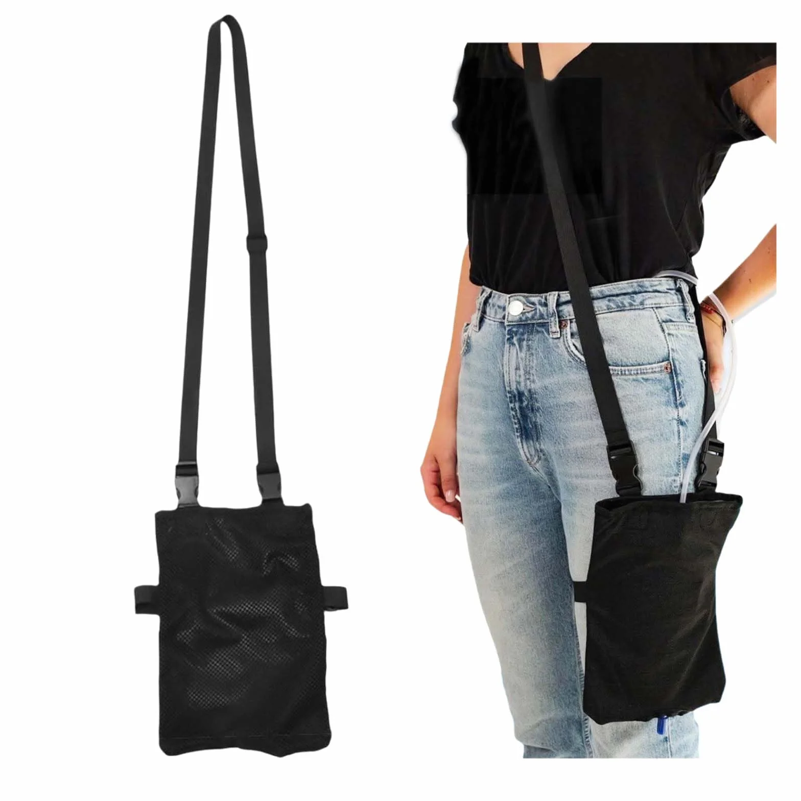 Taschen für Urinbeutel, Bolsas para Catéter, Bolsa de Pierna Ajustable 28 cm x 20 cm