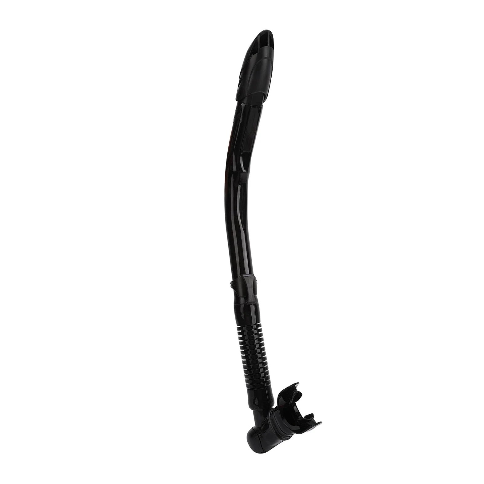 Tubo de Respiración de Buceo Semiseco de Silicona ABS con Válvula de Exhalación para Natación y Snorkel