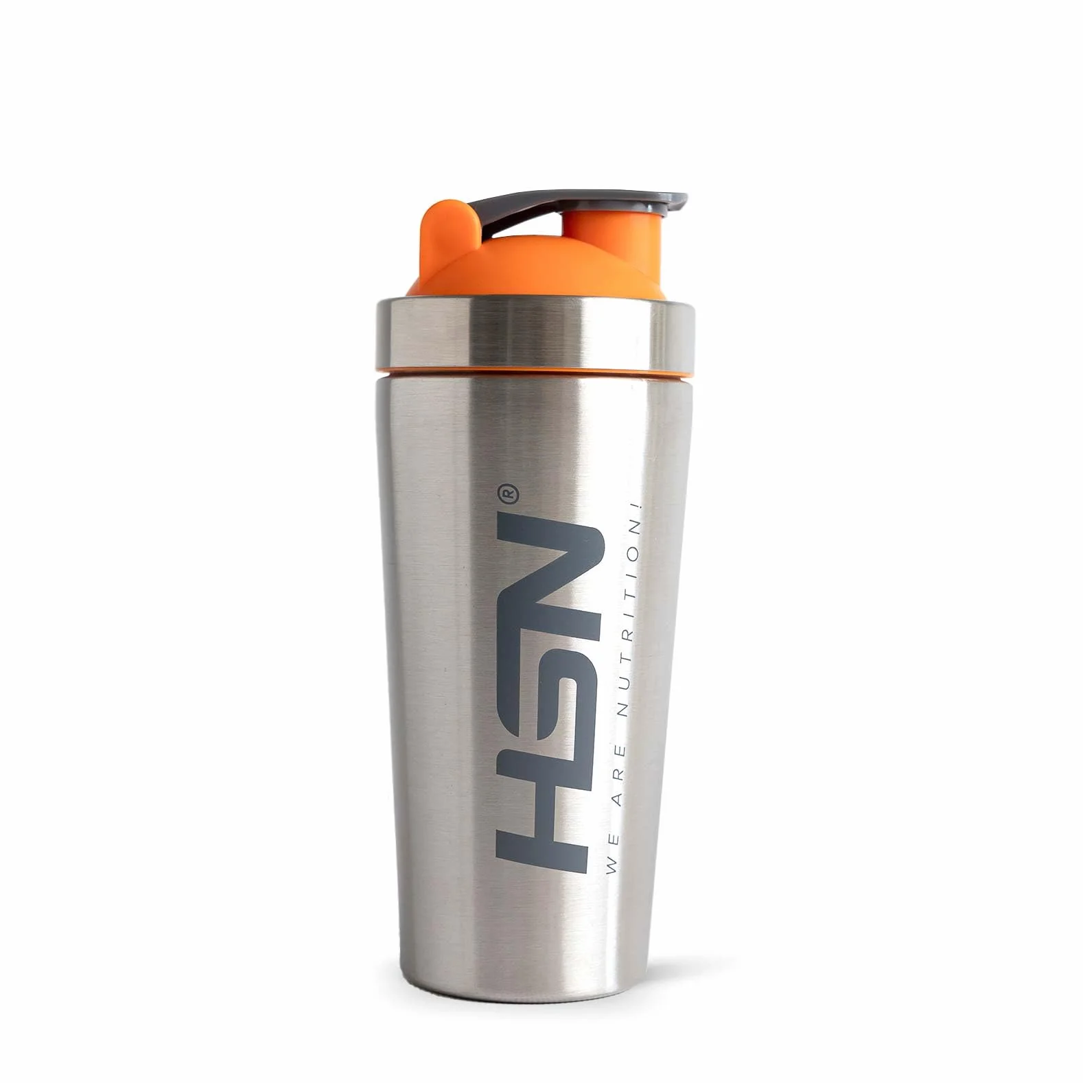 HSN Shaker We Are Nutrition! Acero Inoxidable 739ml Vaso Mezclador con Cierre Anti-Fugas