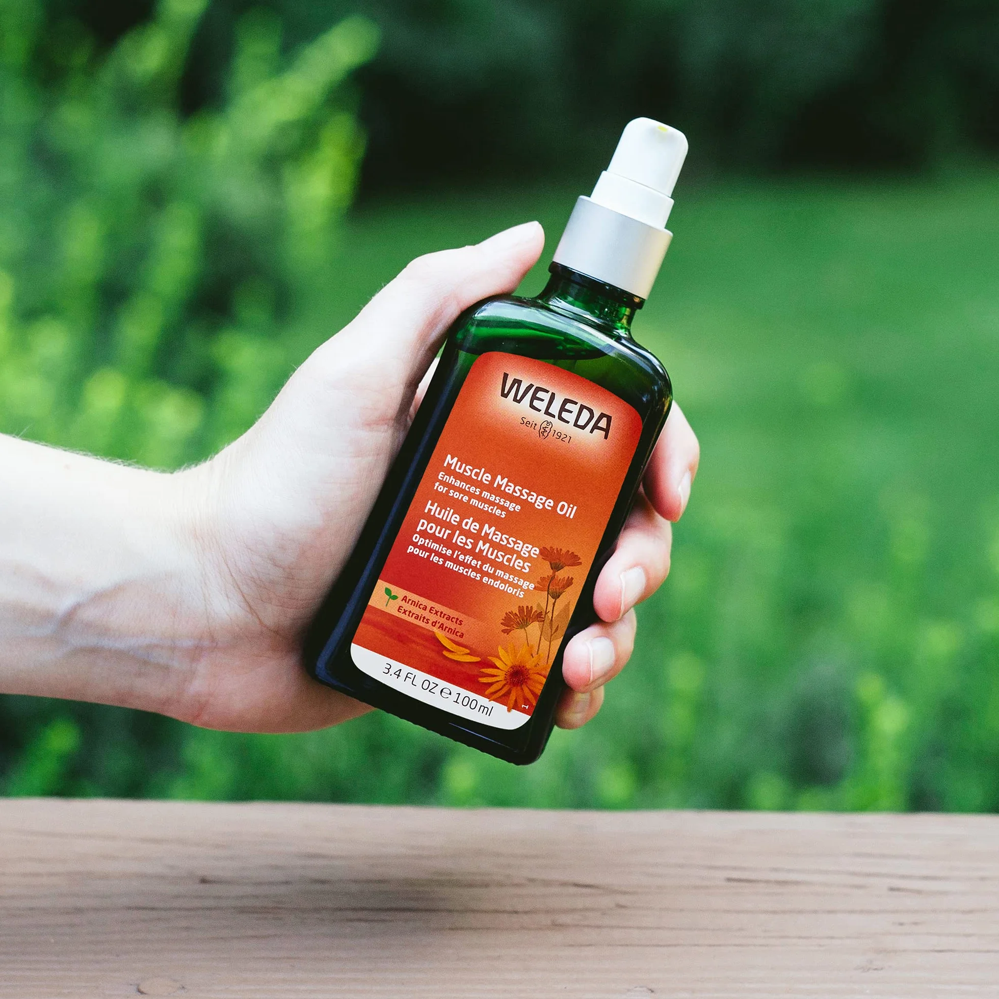 WELEDA Aceite de masaje de árnica 100 ml preparación recuperación deportiva