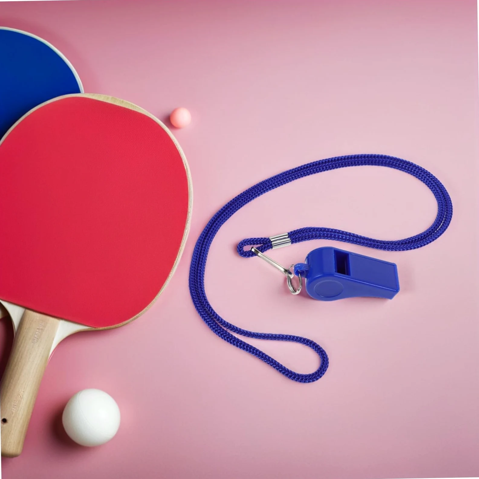 PRETYZOOM 36 Piezas Silbatos Deportivos para Emergencia con Cordón Silbato Plástico Resistente para Árbitro Camping Senderismo Fútbol y Baloncesto Sonido Fuerte Azul