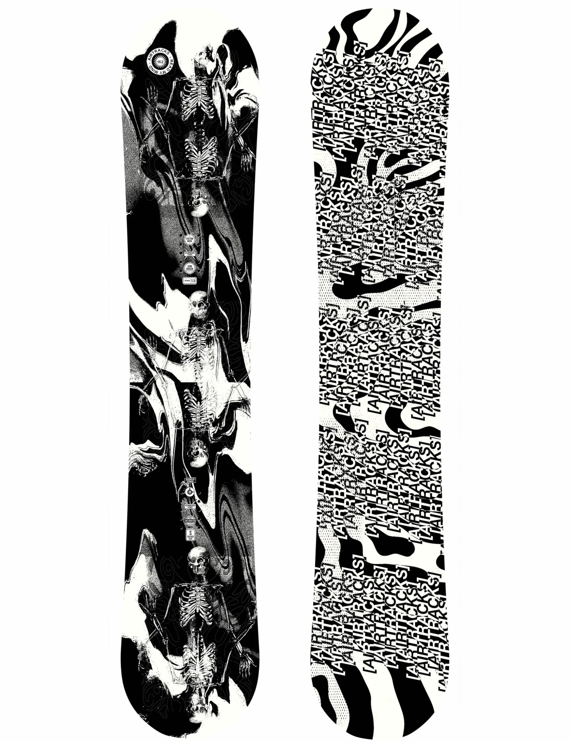 Airtracks Tabla de snowboard para hombre – Read My Mind Wide Hybrid Rocker 152 157 159 162 cm