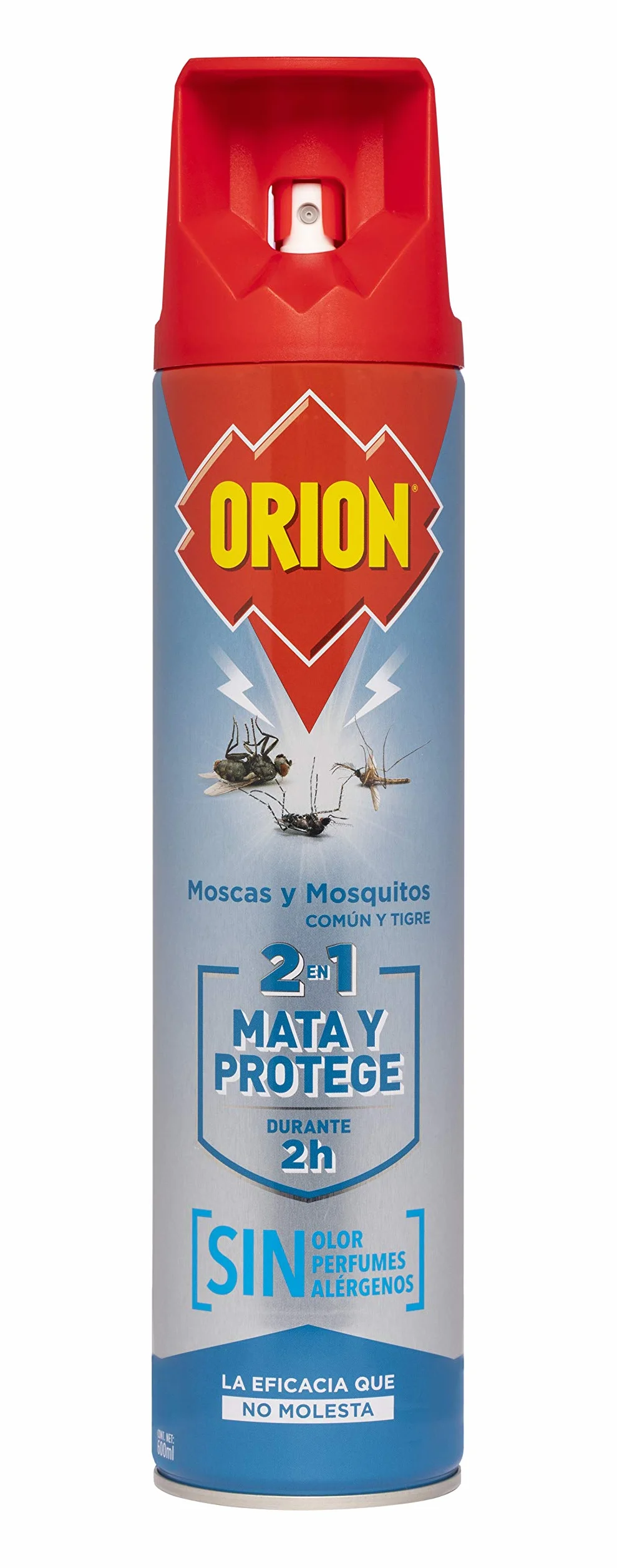 Orion Insecticida en Aerosol 2en1 Mata y Protege contra Moscas y Mosquitos 600 ml