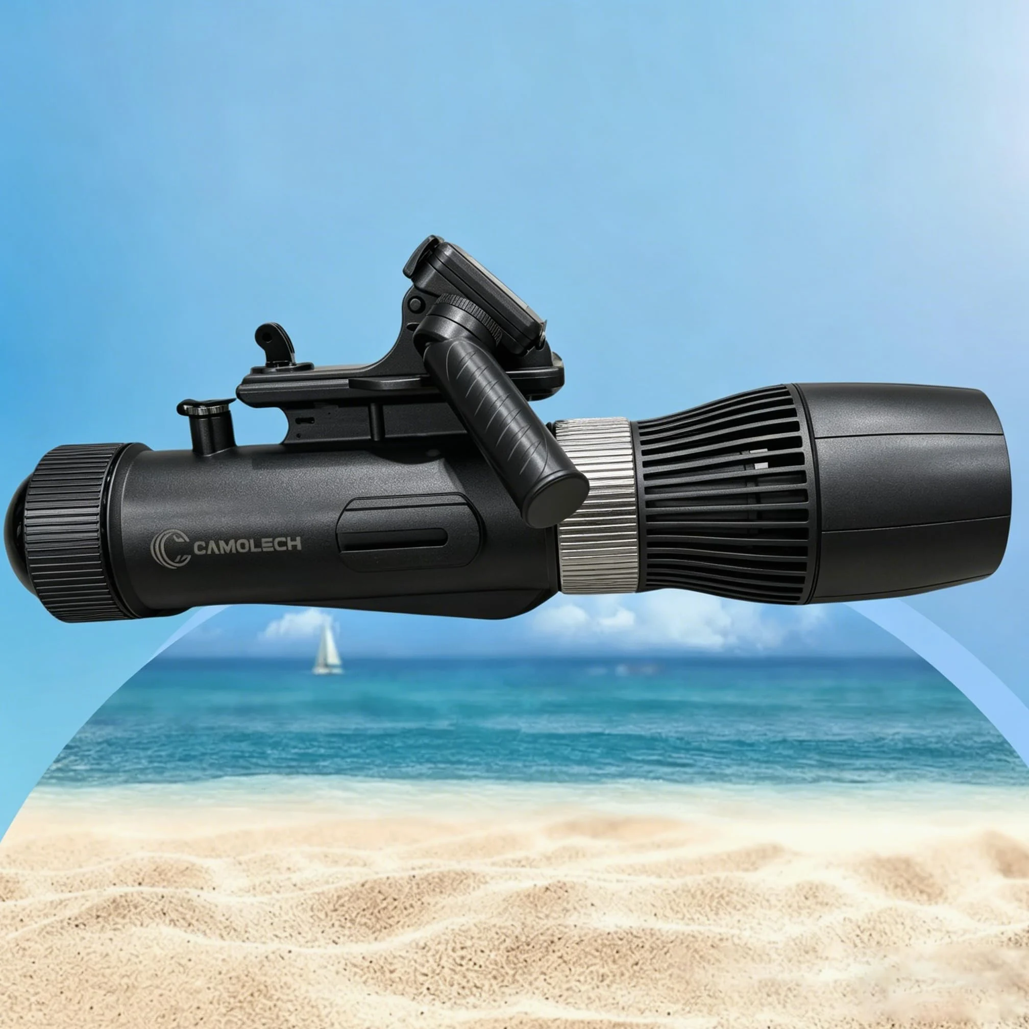 Camolech 900W Patineta submarina y motor para kayak, batería extraíble de 16000mAh, para deportes al aire libre para adultos, buceo y esnórquel en mar/lago/piscina, kit de propulsión eléctrica SUP