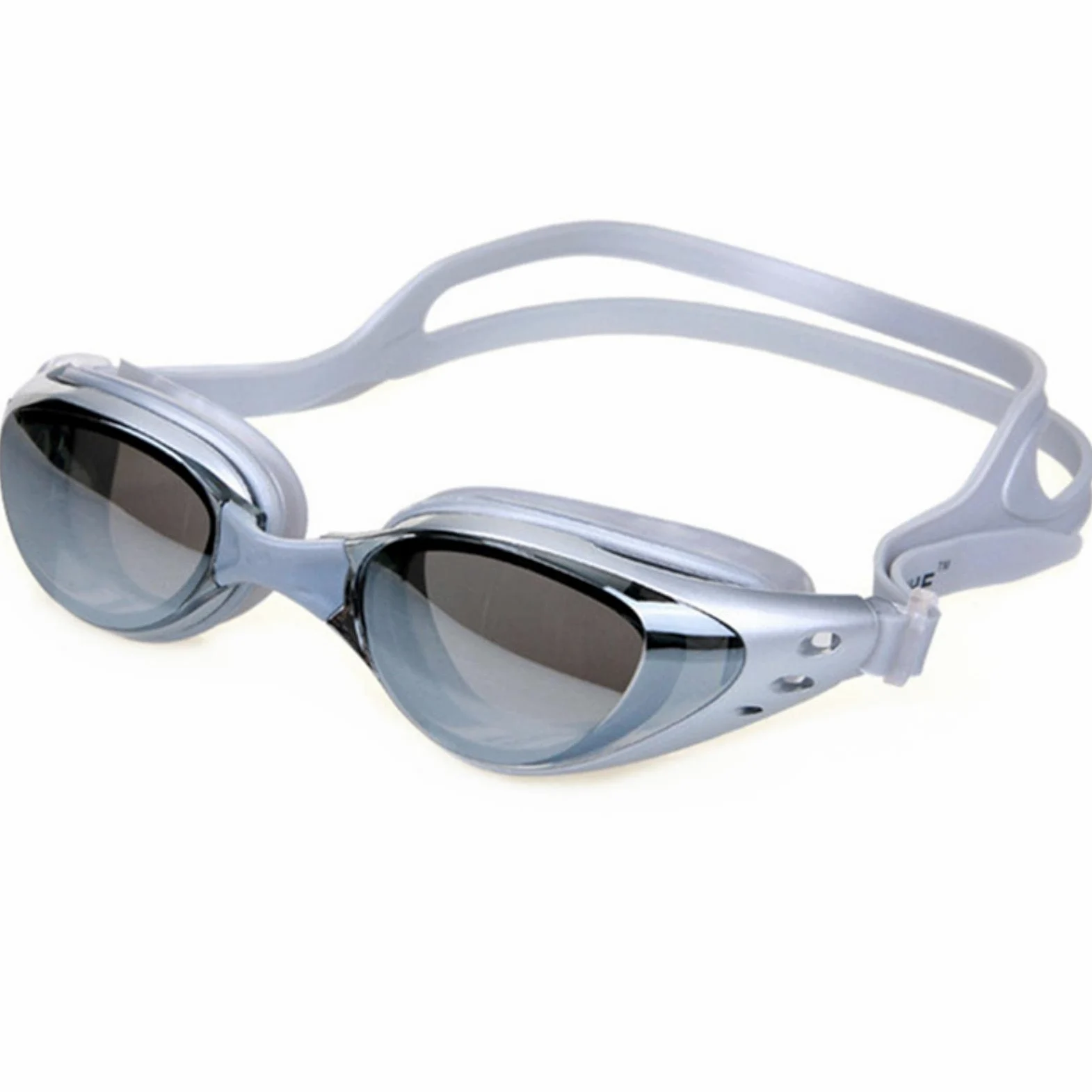 gafas, Gafas de natación for hombres y mujeres, antivaho, con prescripción UV, impermeables, silicona, ajustables, for piscina, for adultos, gafas buceo