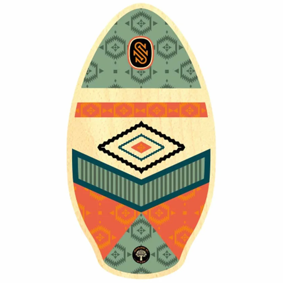SURFboard Skimboard SkimOne 37 95 cm Navajaui Verde Naranja Madera