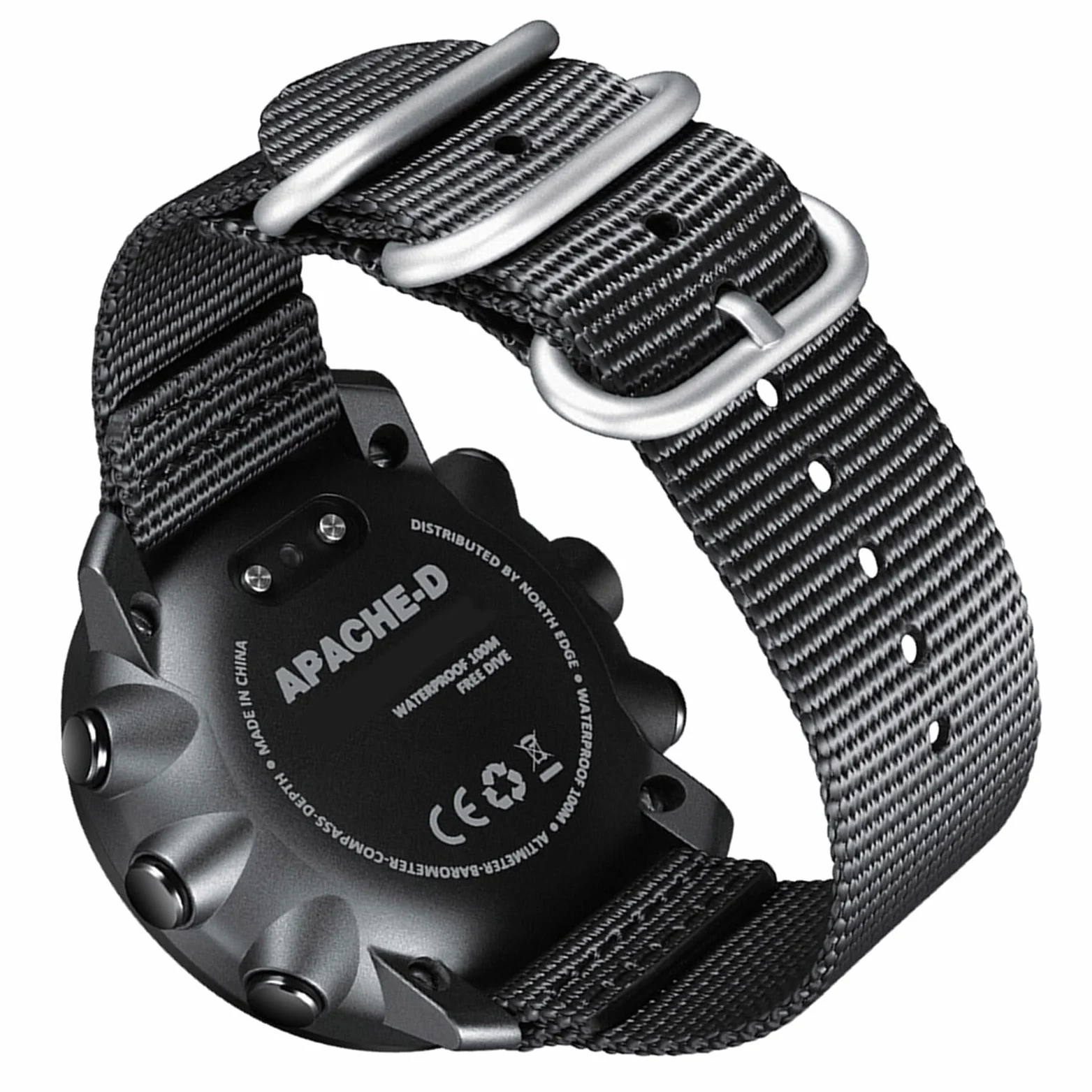 banapoy Reloj Digital para Hombre, Reloj de Pulsera Profesional Impermeable para Natación y Buceo con Retroiluminación LED, Cronómetro, Brújula y Profundidad de 100 M, Resistente a la Lluvia Alarma